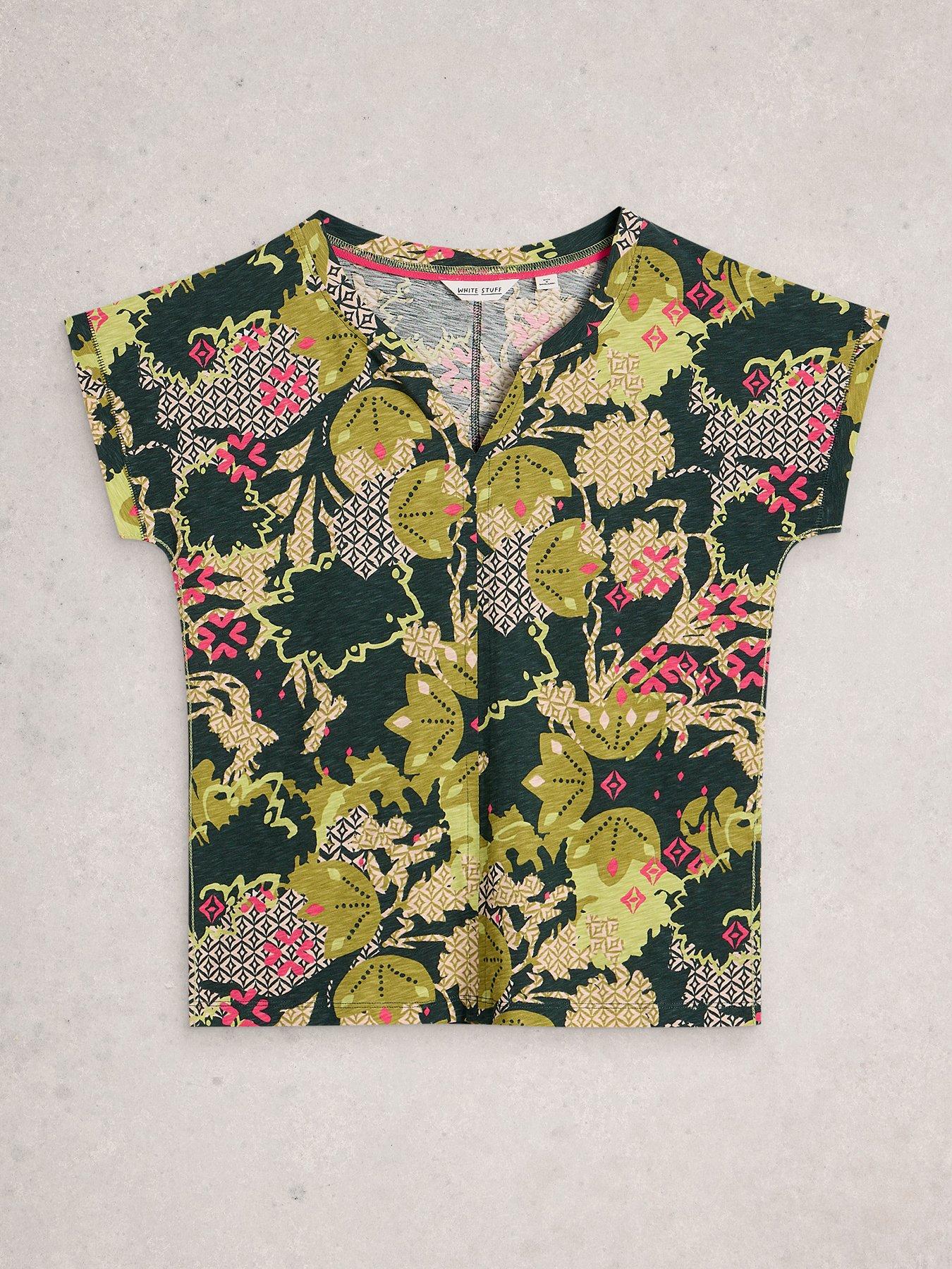 Image 5 of 6 of White Stuff Nelly Notch Neck Tee