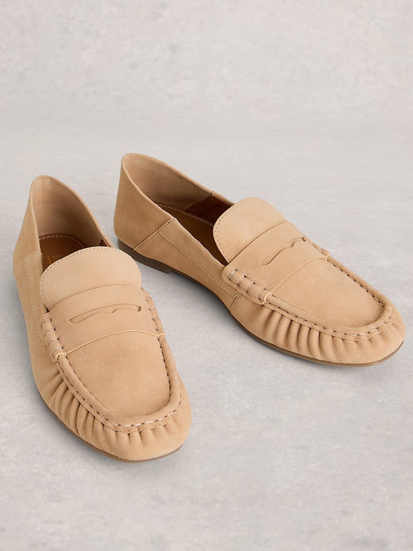 Image 2 of 4 of White Stuff Lola Ruched Loafer - Brown