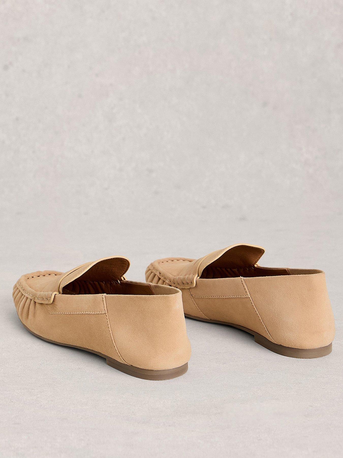 Image 3 of 4 of White Stuff Lola Ruched Loafer - Brown