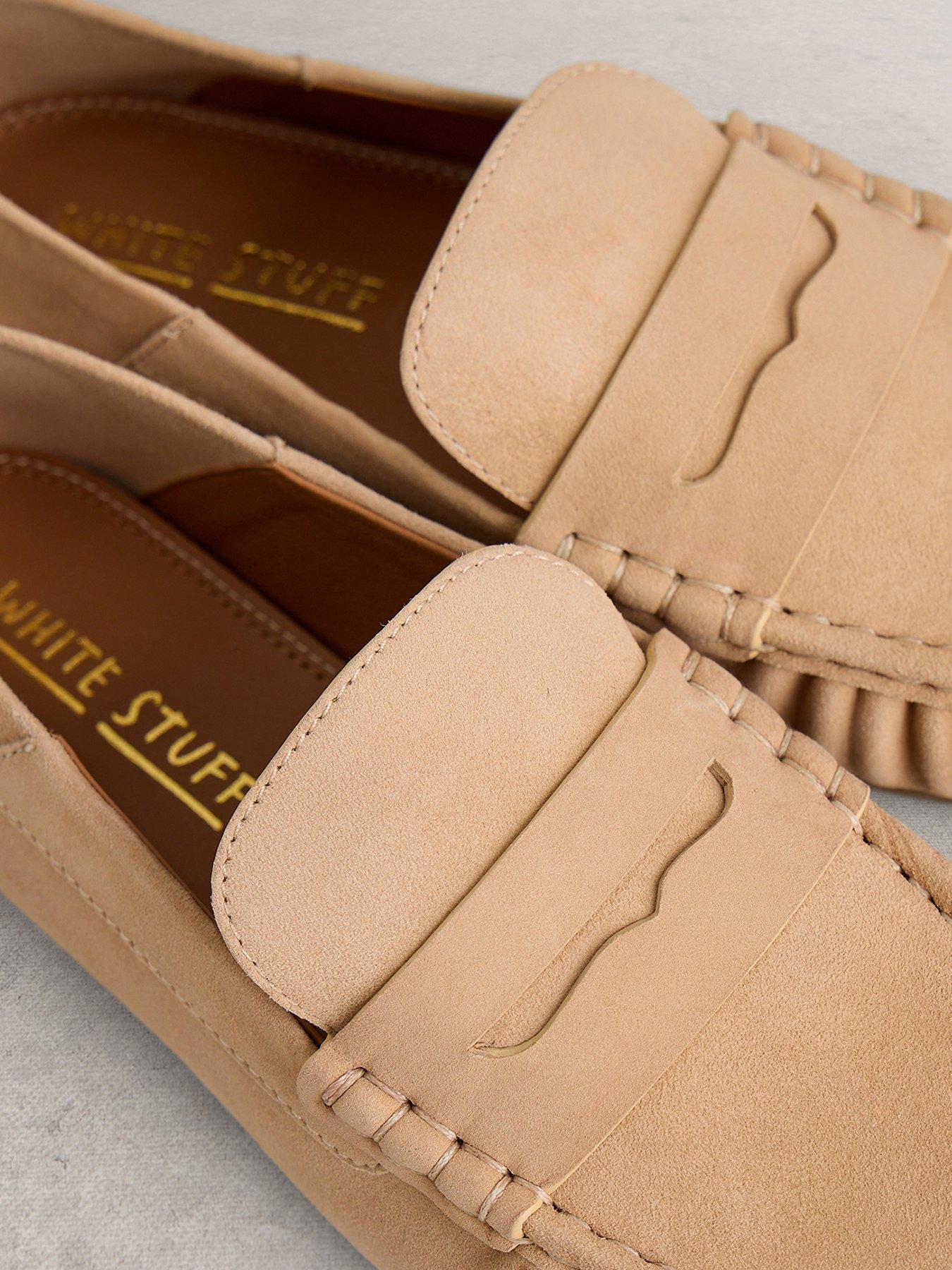 Image 4 of 4 of White Stuff Lola Ruched Loafer - Brown