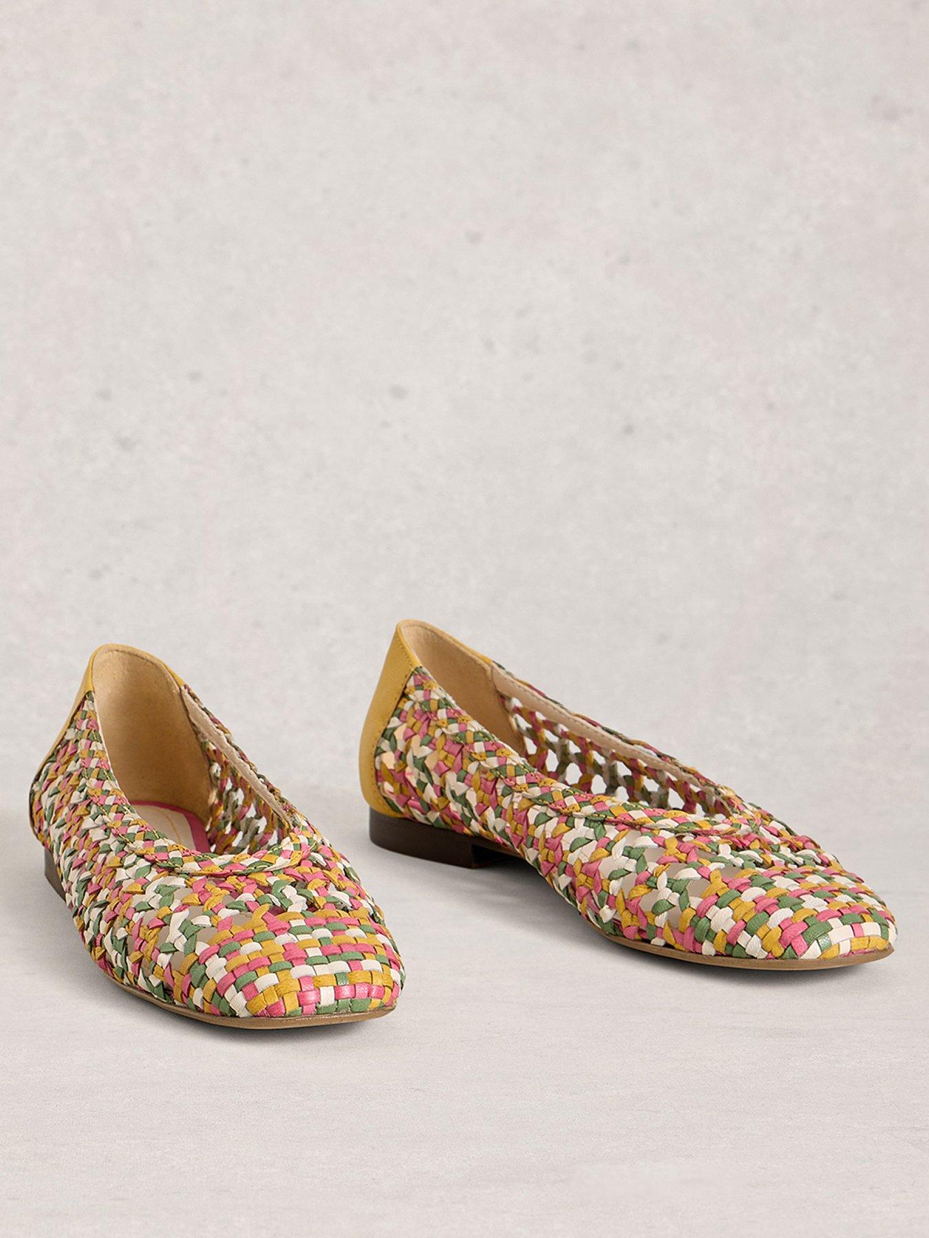  image of white-stuff-winnie-woven-ballerina-yellow
