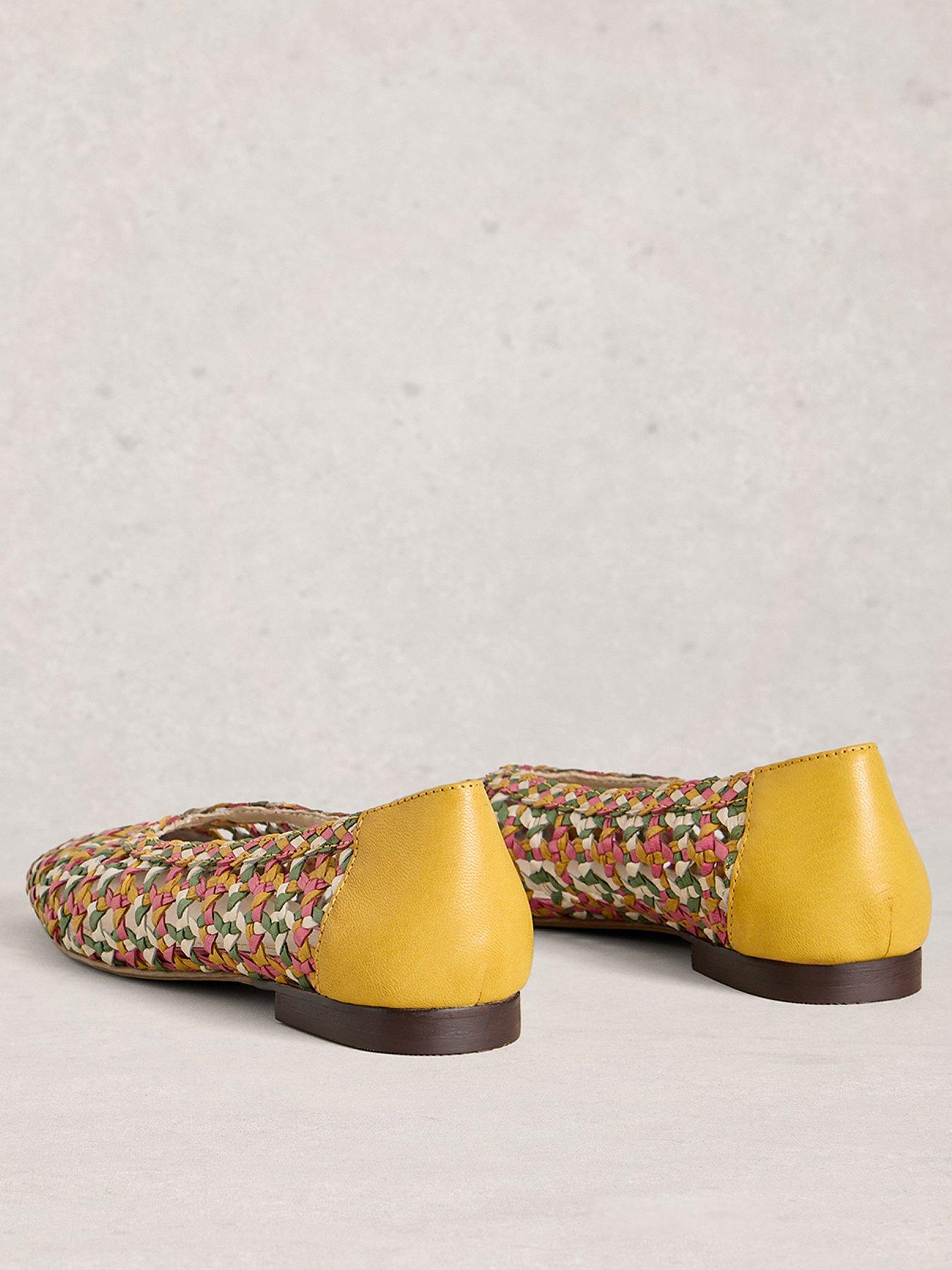  image of white-stuff-winnie-woven-ballerina-yellow