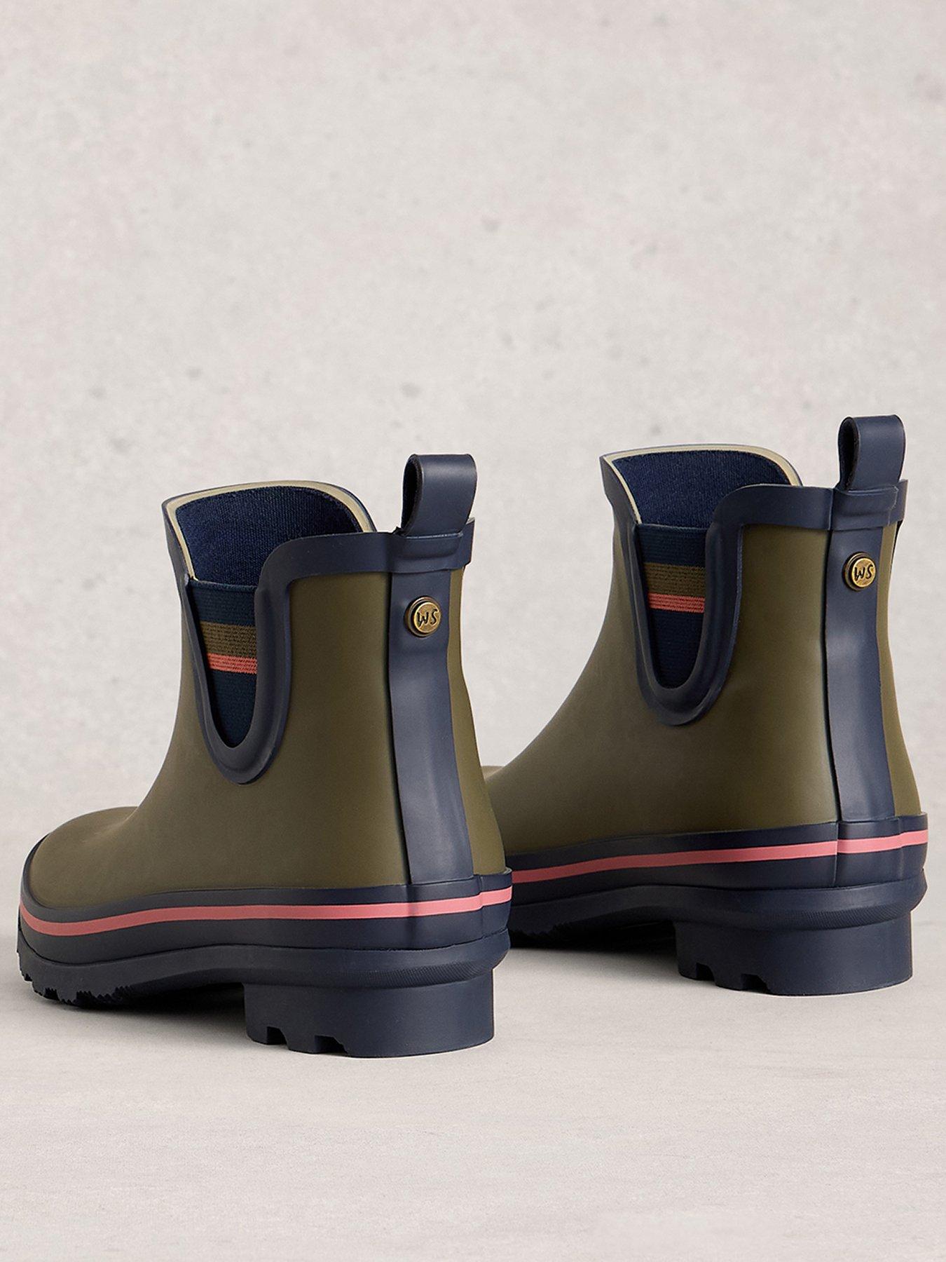  image of white-stuff-puddle-wellie-boot-green