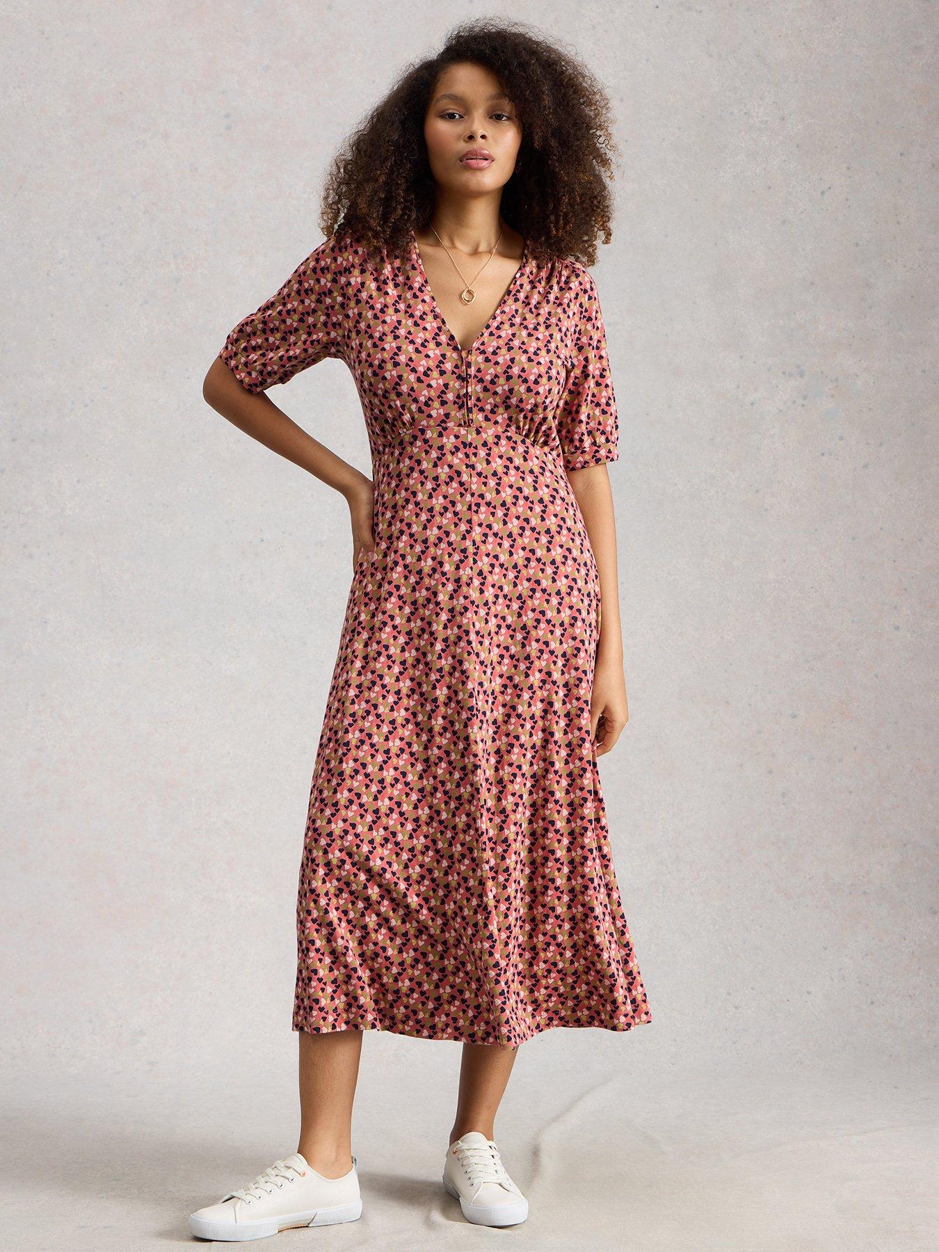 White Stuff Megan Jersey Dress - Pink