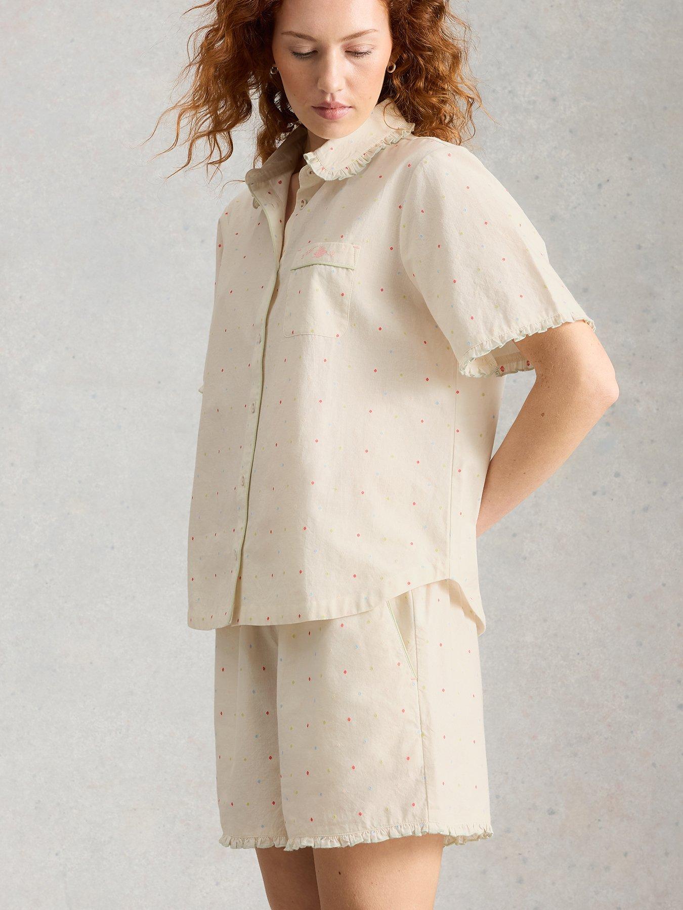 White Stuff Nelly Short Sleeve Pj Shirt