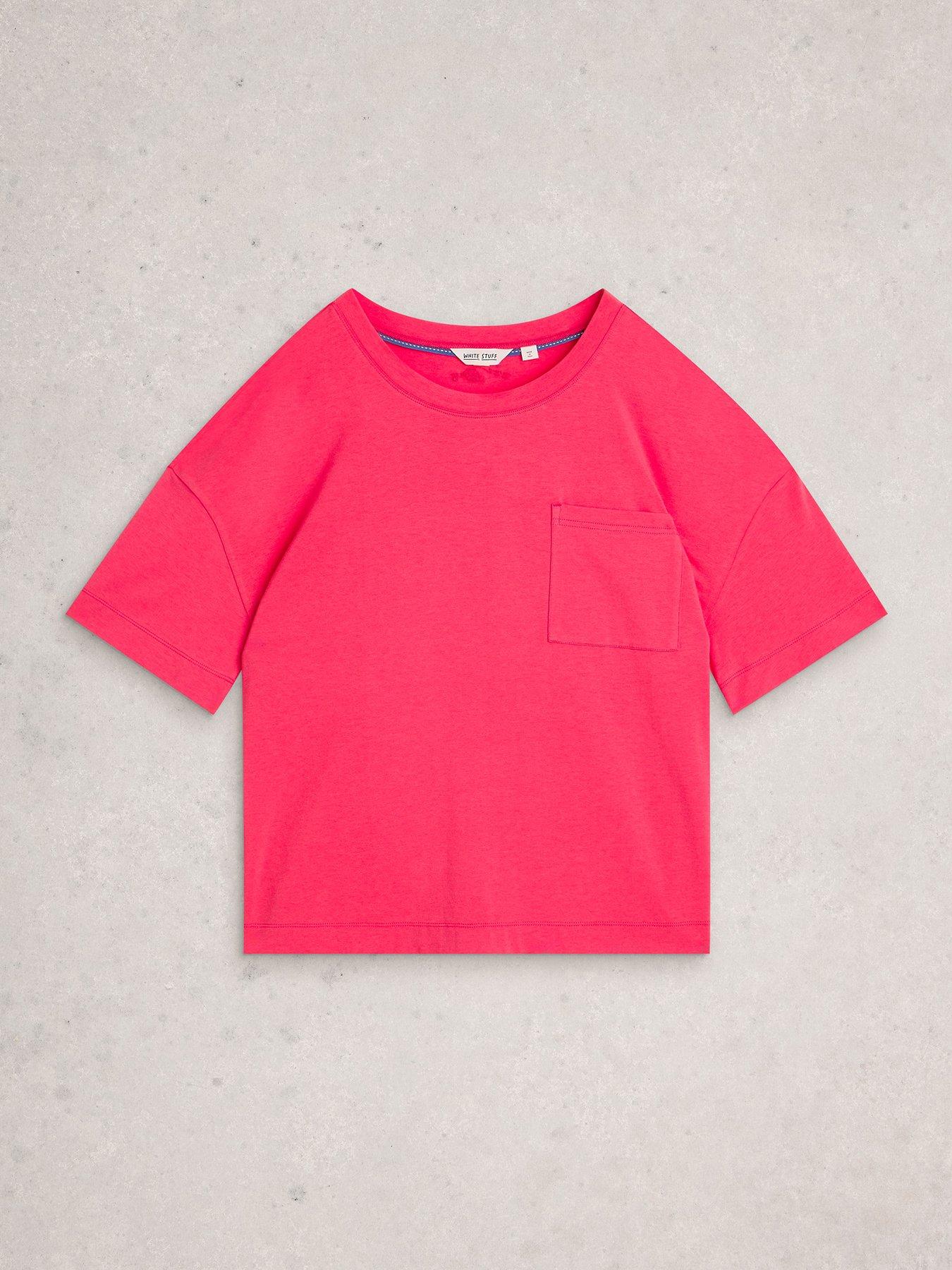  image of white-stuff-maya-boxy-pyjama-t-shirt-pink