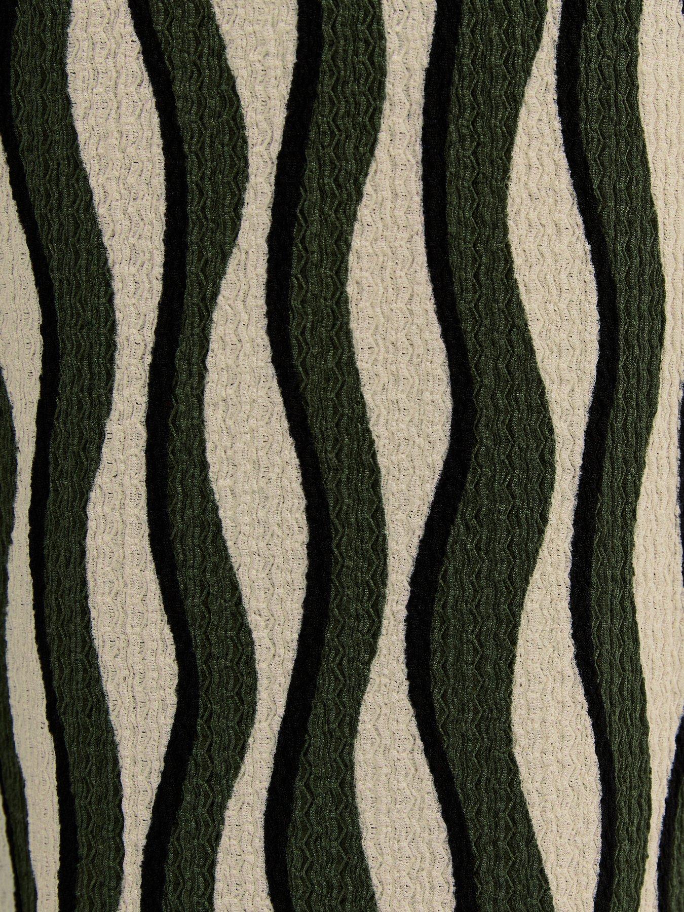  image of new-look-jersey-wave-patterned-wide-leg-trousers-green