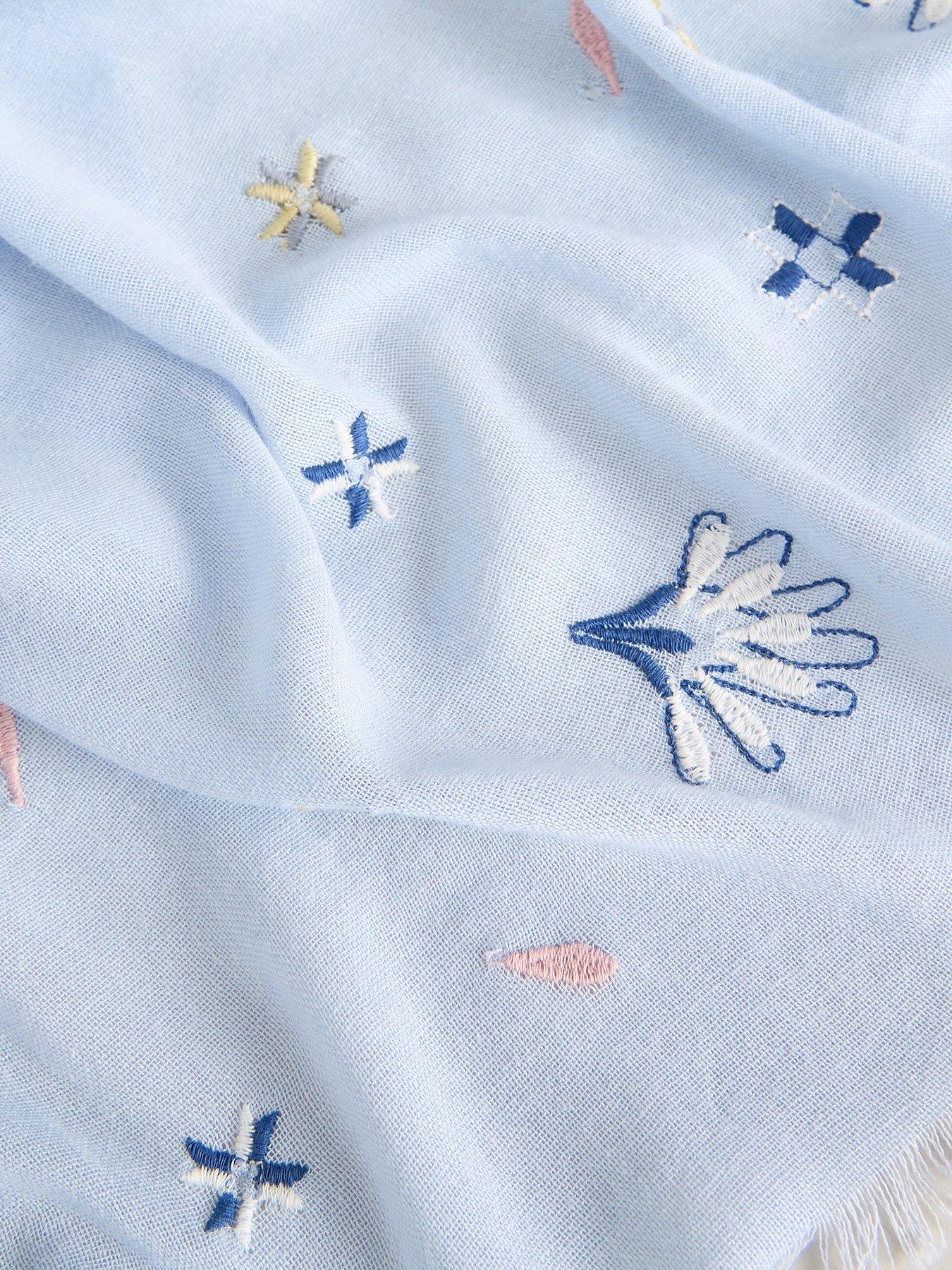  image of white-stuff-embroidered-scarf