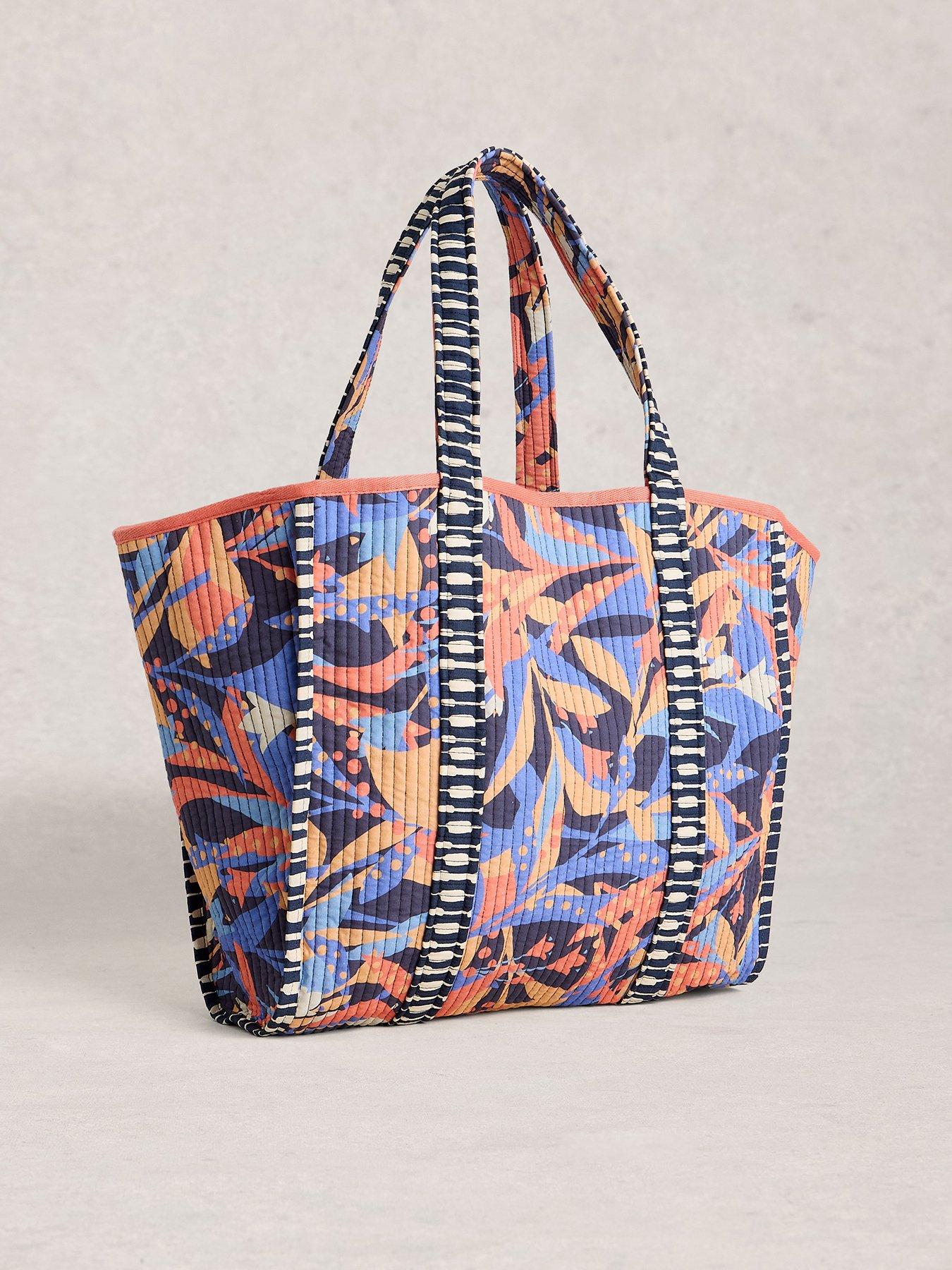 Image 2 of 4 of White Stuff Riley Reversible Tote Bag - Navy