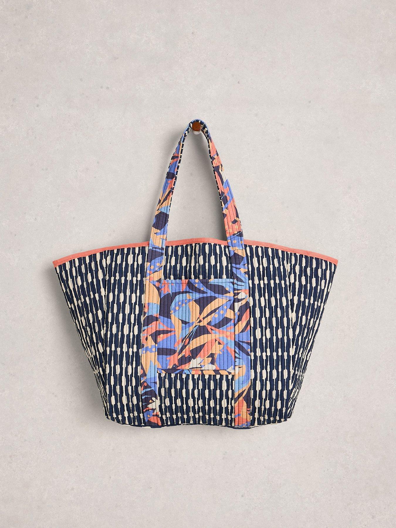Image 3 of 4 of White Stuff Riley Reversible Tote Bag - Navy