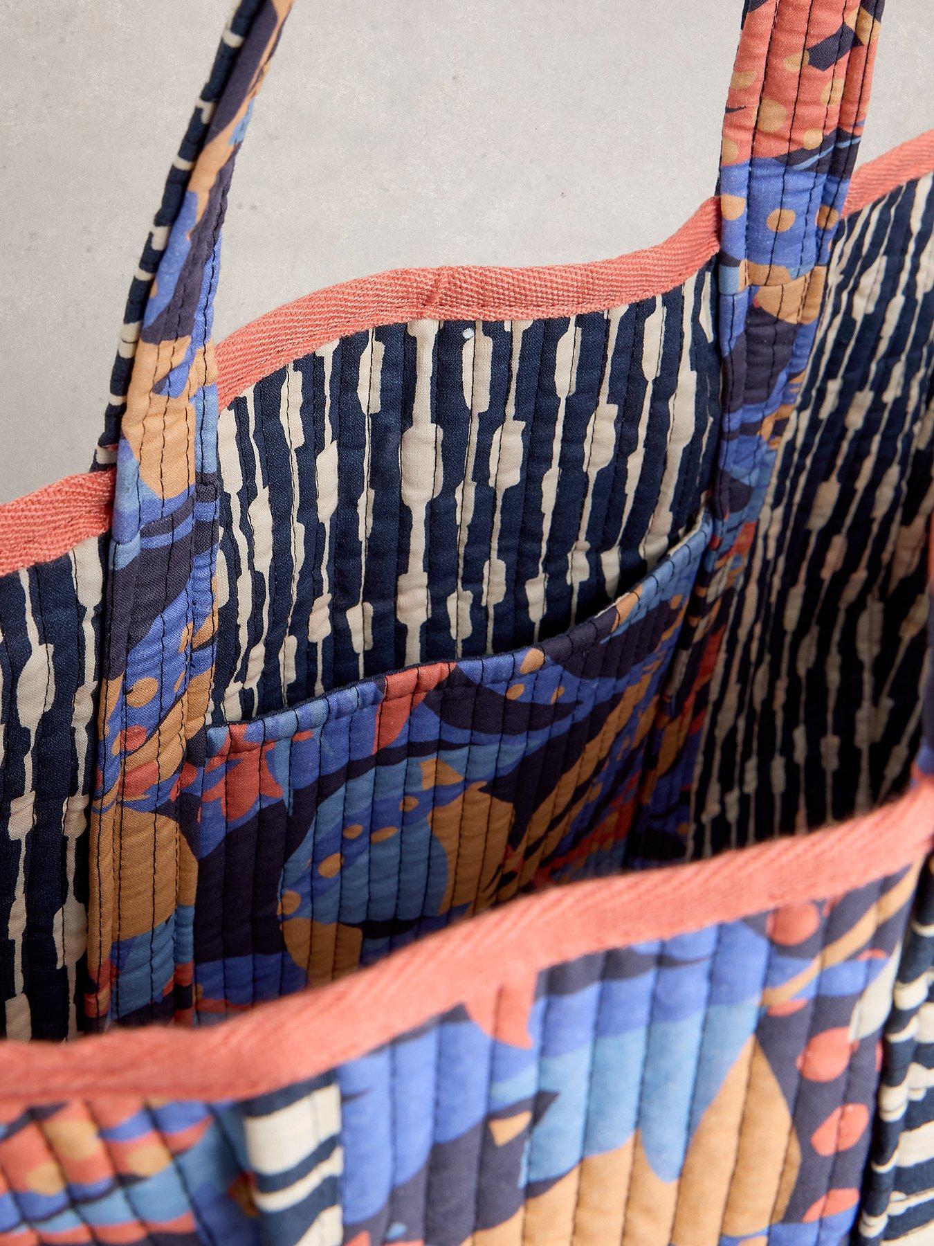Image 4 of 4 of White Stuff Riley Reversible Tote Bag - Navy