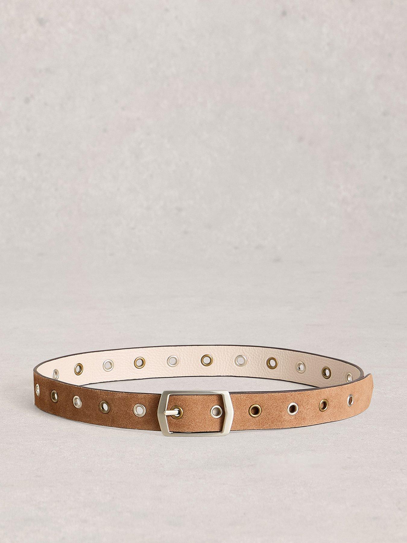 White Stuff Reversible Eyelet Belt