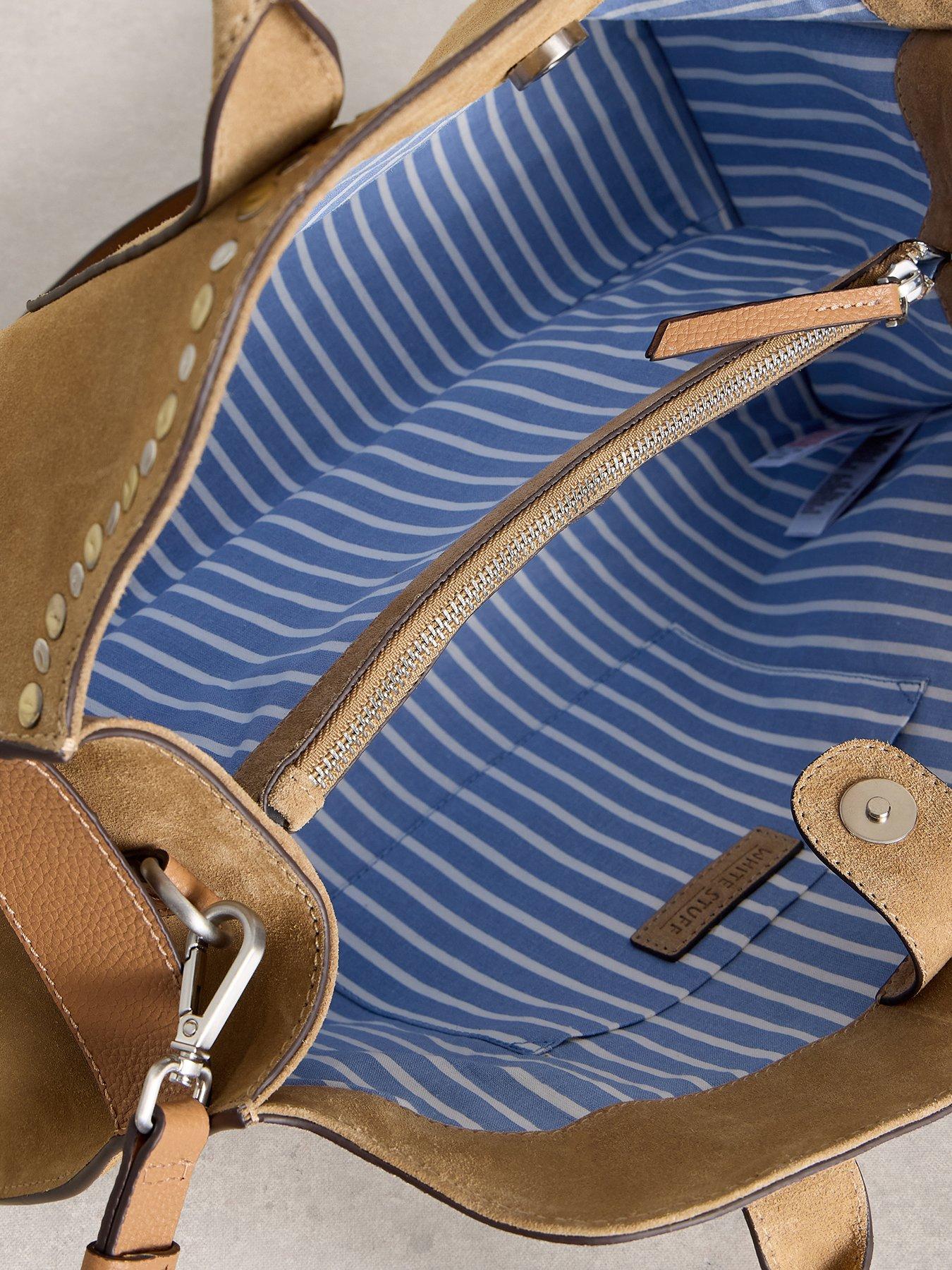 Image 4 of 4 of White Stuff Bryony Studded Bowling Bag - Brown