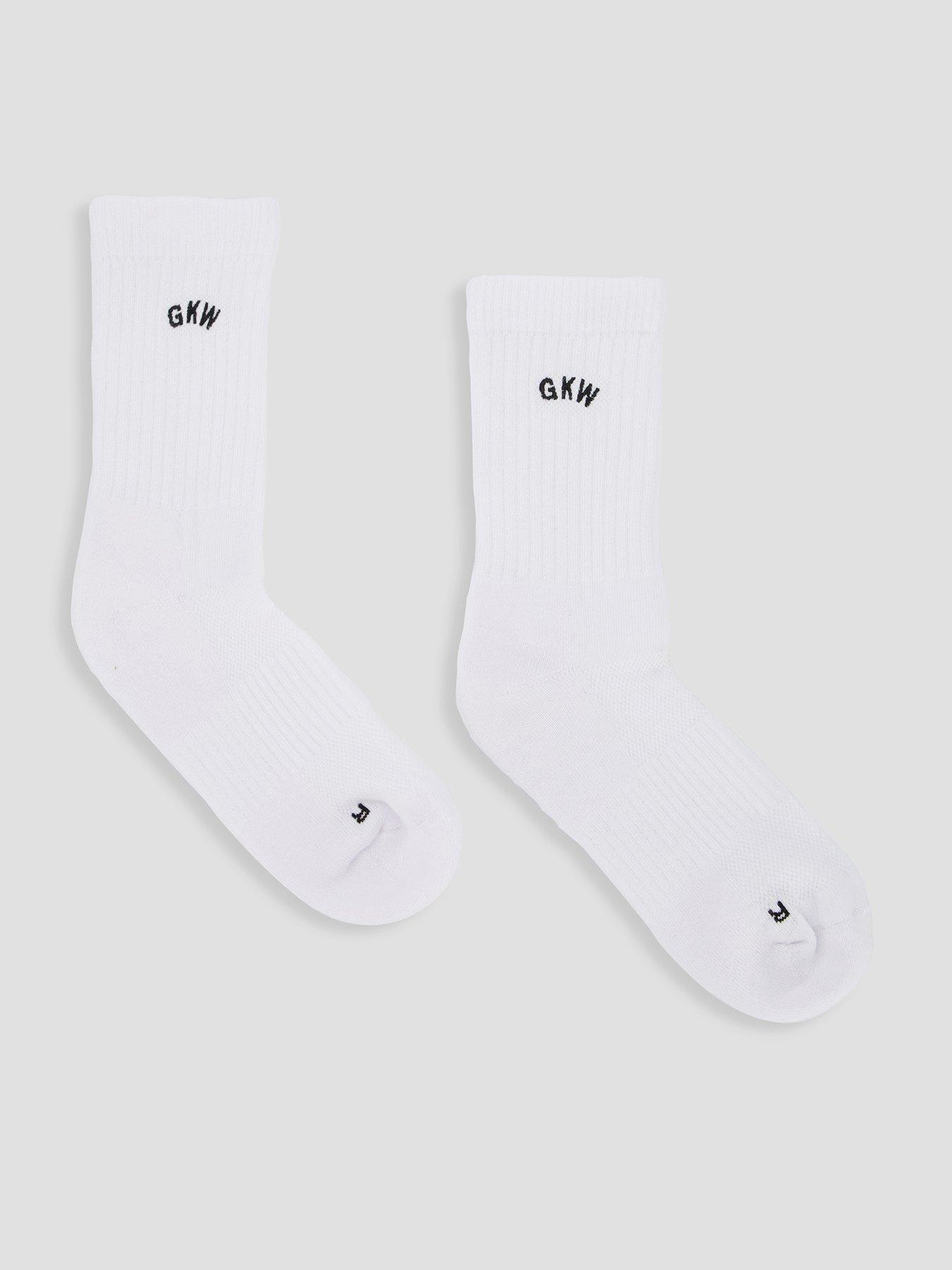  image of gym-king-womens-socks-2pk-white