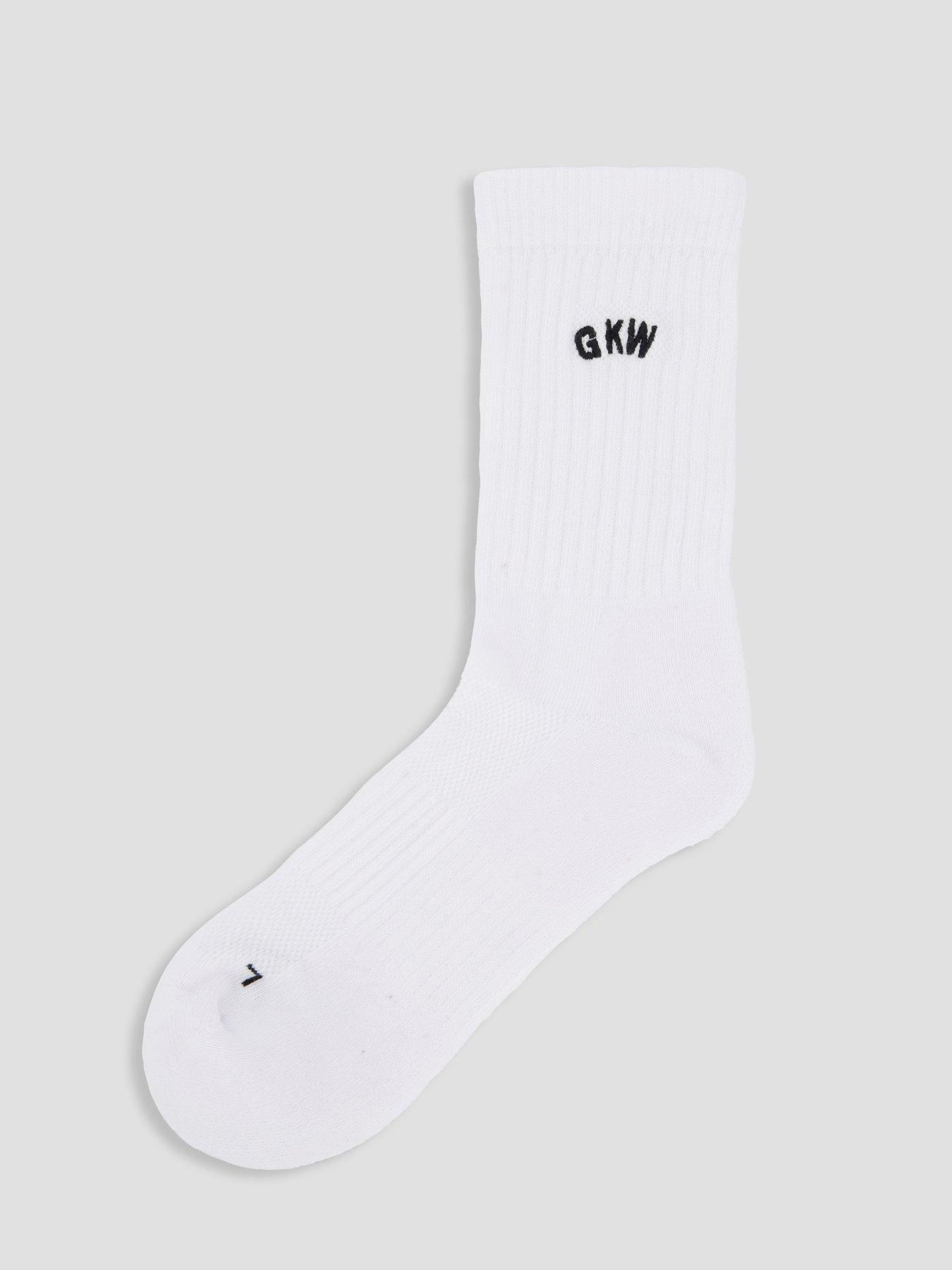 back image of gym-king-womens-socks-2pk-white