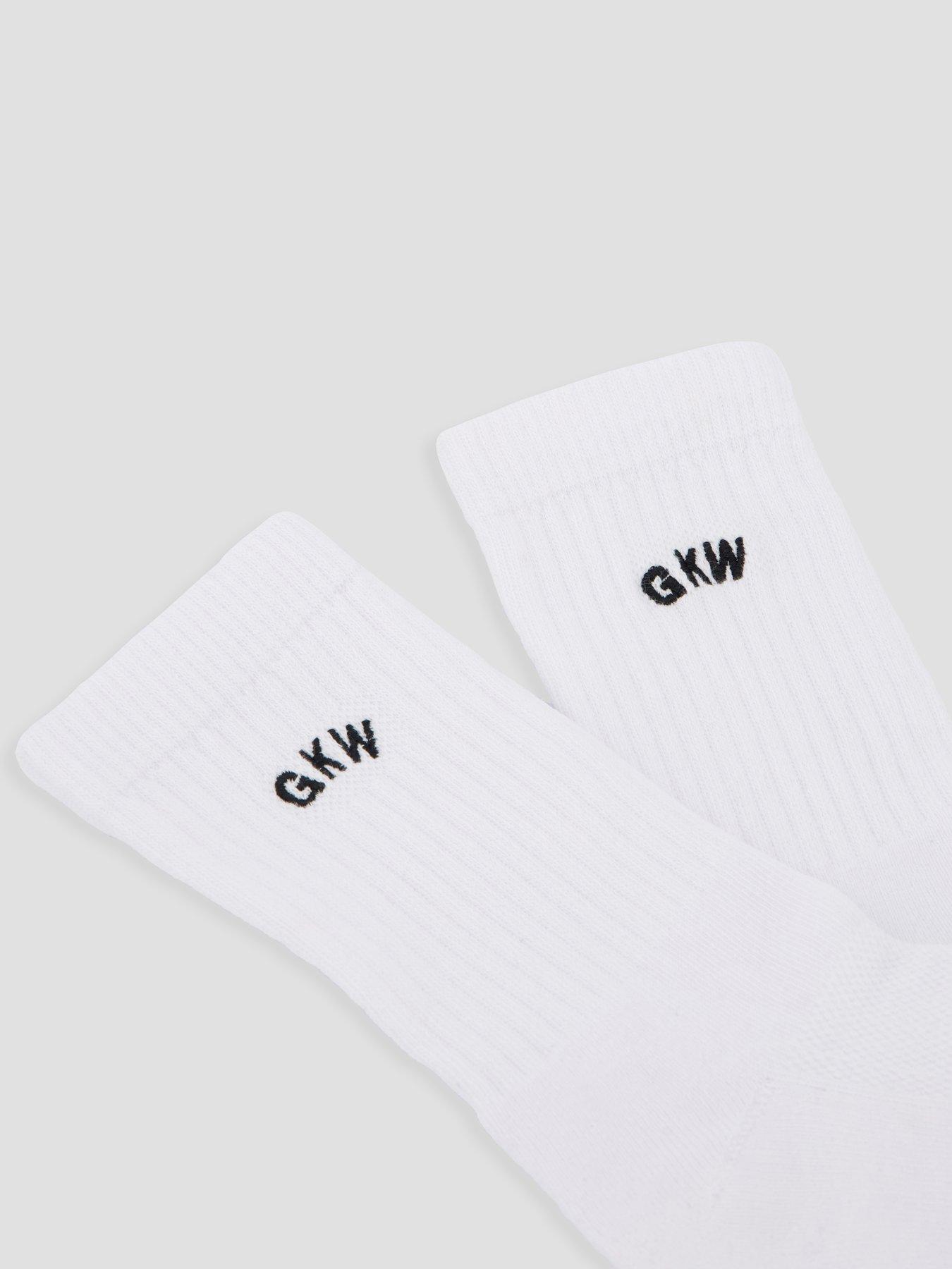 image of gym-king-womens-socks-2pk-white
