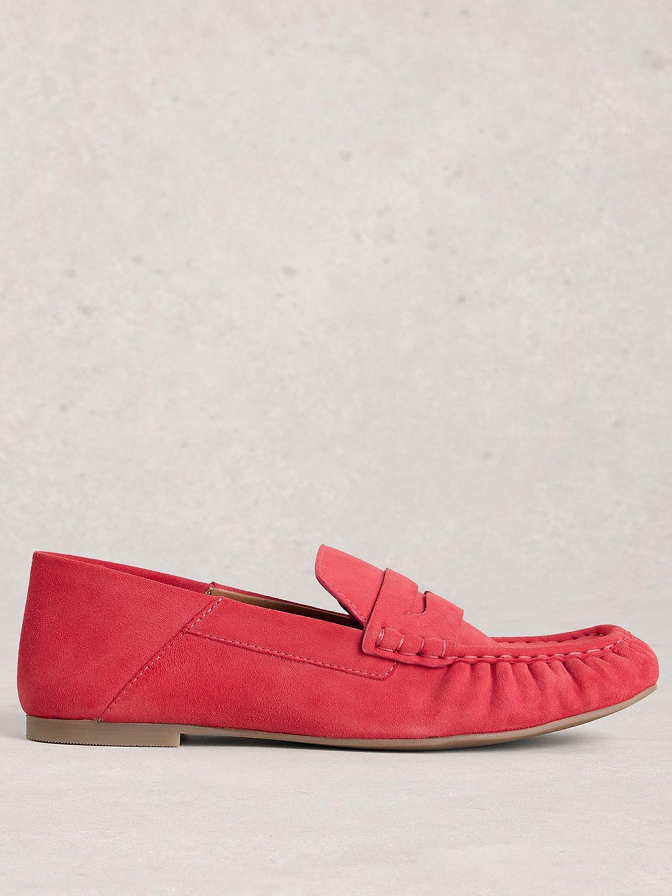 front image of white-stuff-lola-ruched-loafer-pink