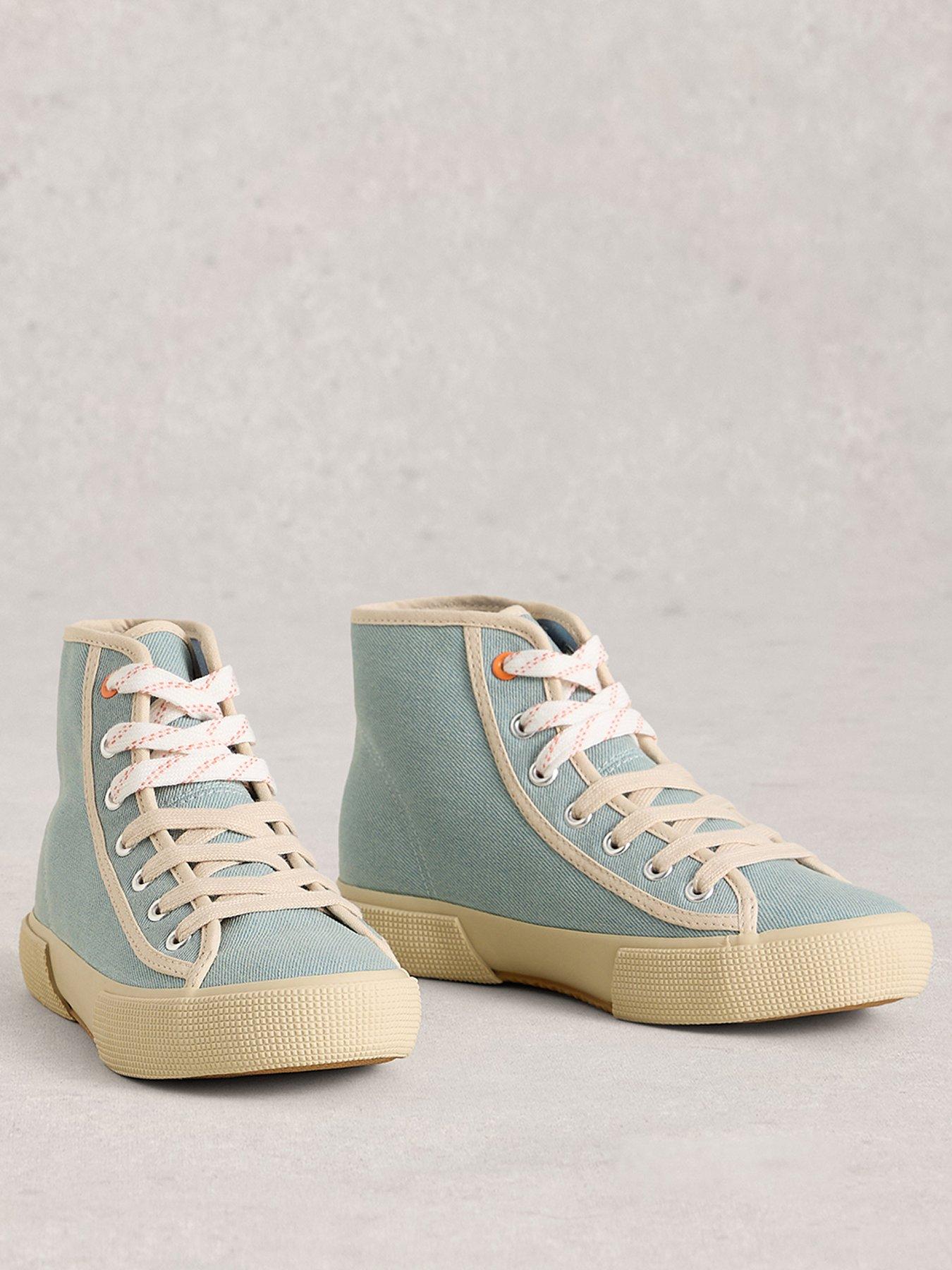 Image 2 of 4 of White Stuff Pippa Hi-Top Trainer - Blue