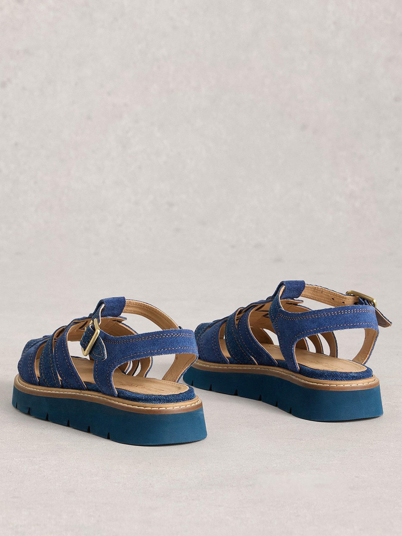 Image 3 of 4 of White Stuff Chunky Fisherman Sandal - Blue