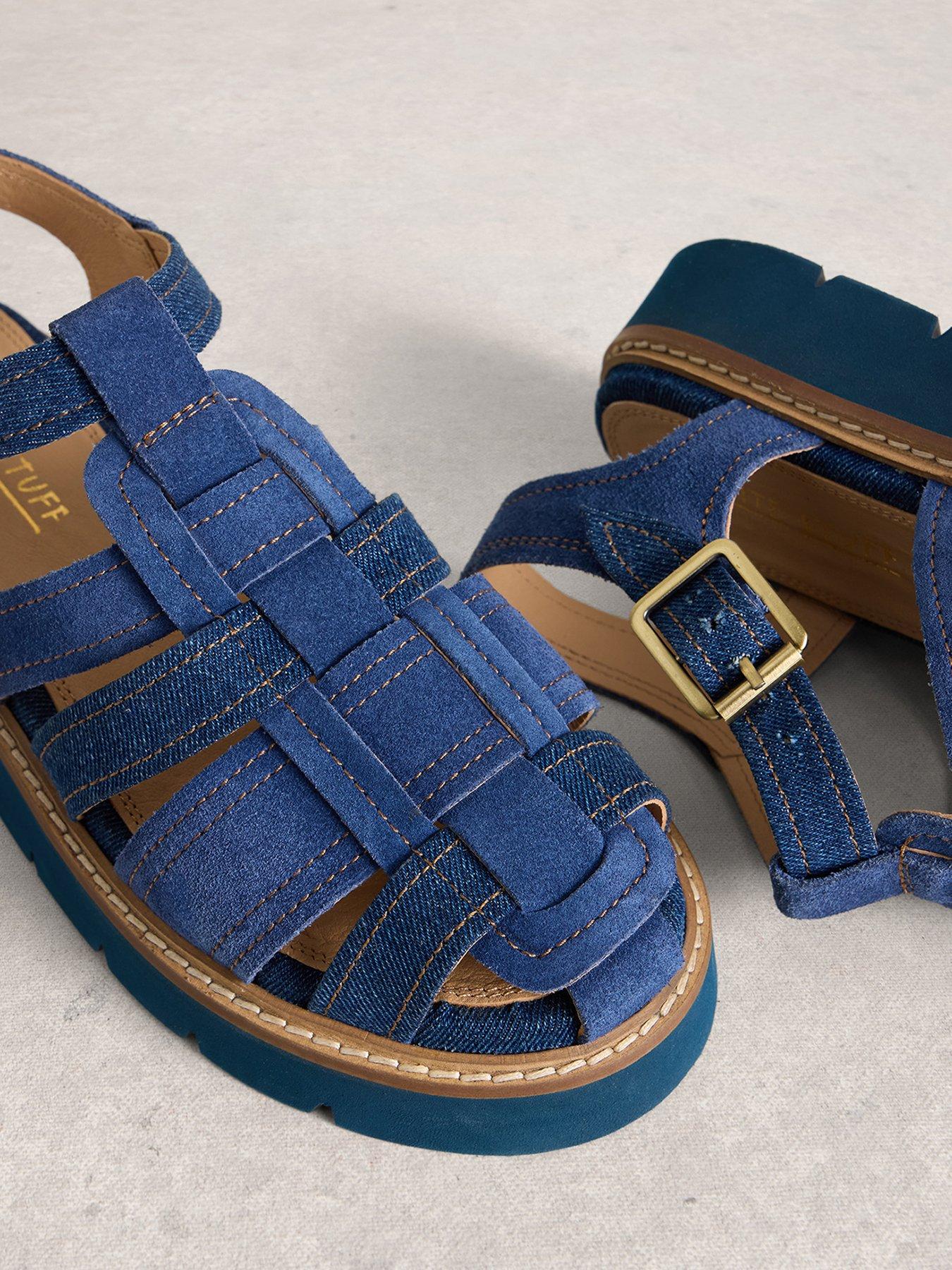 Image 4 of 4 of White Stuff Chunky Fisherman Sandal - Blue