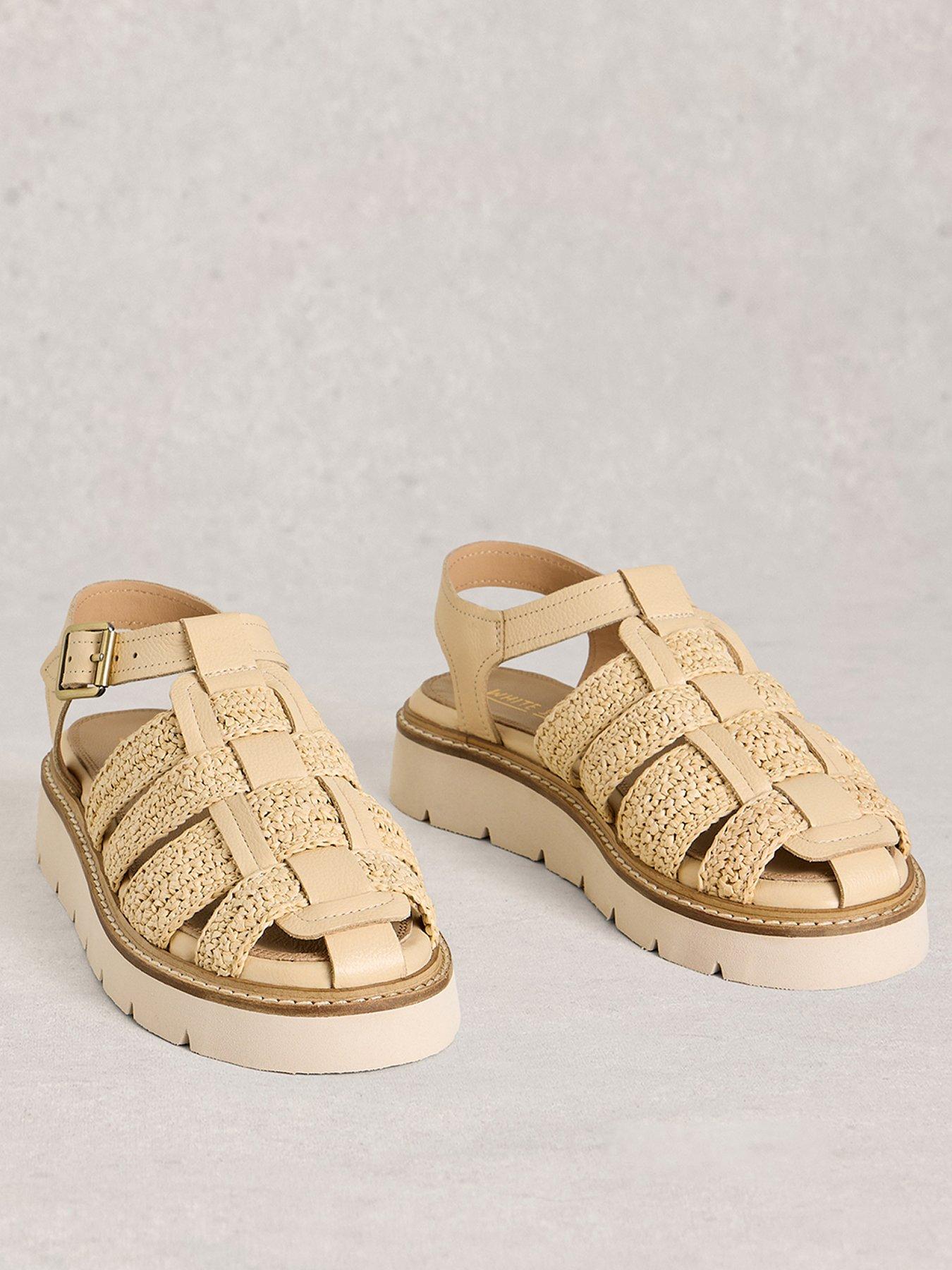 stillFront image of white-stuff-chunky-fisherman-sandal-beige