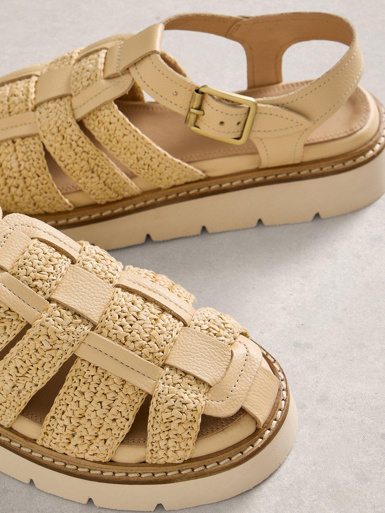  image of white-stuff-chunky-fisherman-sandal-beige