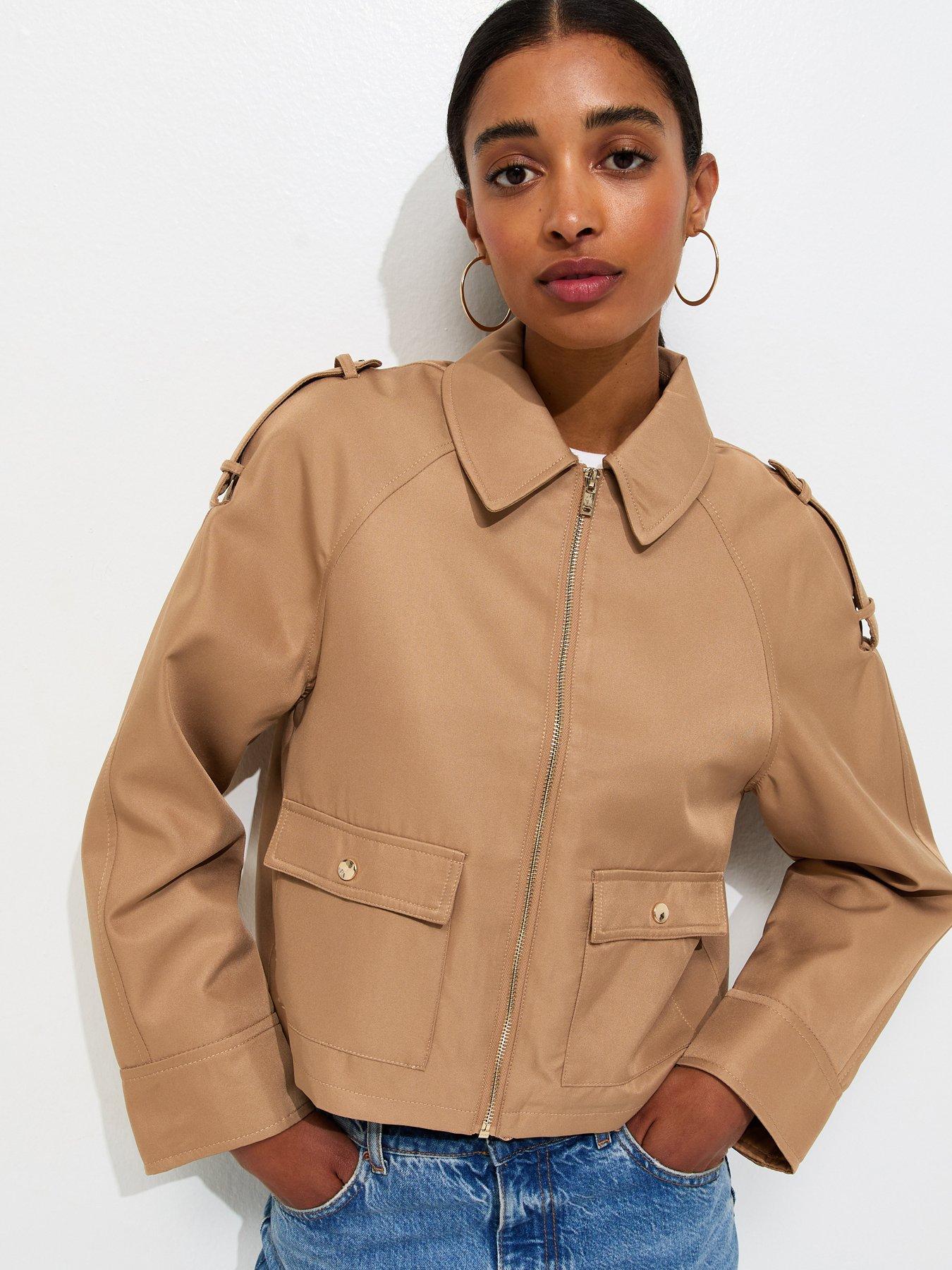 New Look Tan Short Trucker Jacket