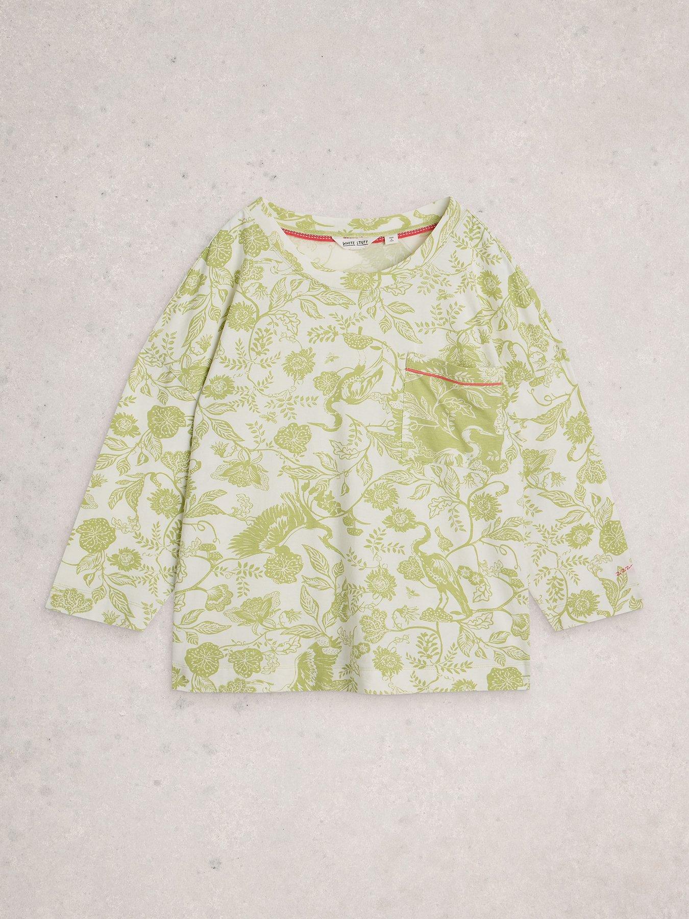 Image 5 of 6 of White Stuff Maya Boxy Printed Pj Tee
