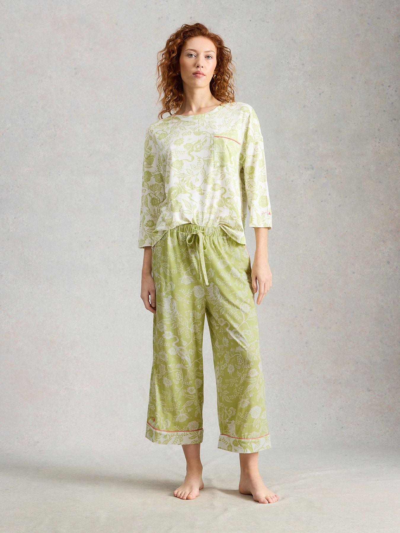 Image 3 of 6 of White Stuff Trina Cropped Pj Trouser