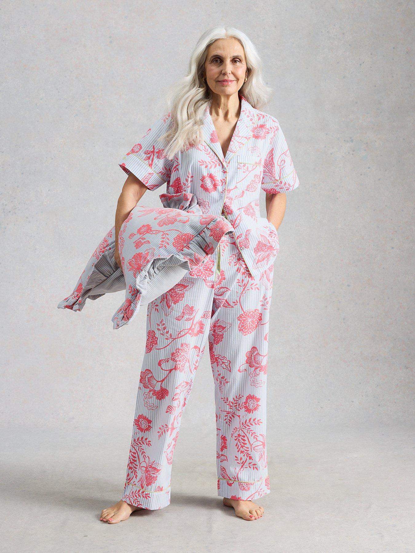  image of white-stuff-nina-lightweight-pyjama-bottoms-blue