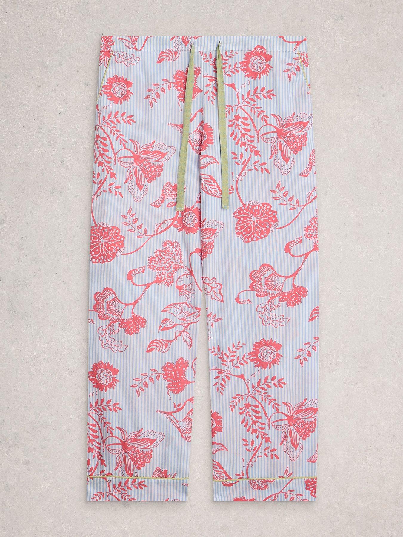  image of white-stuff-nina-lightweight-pyjama-bottoms-blue