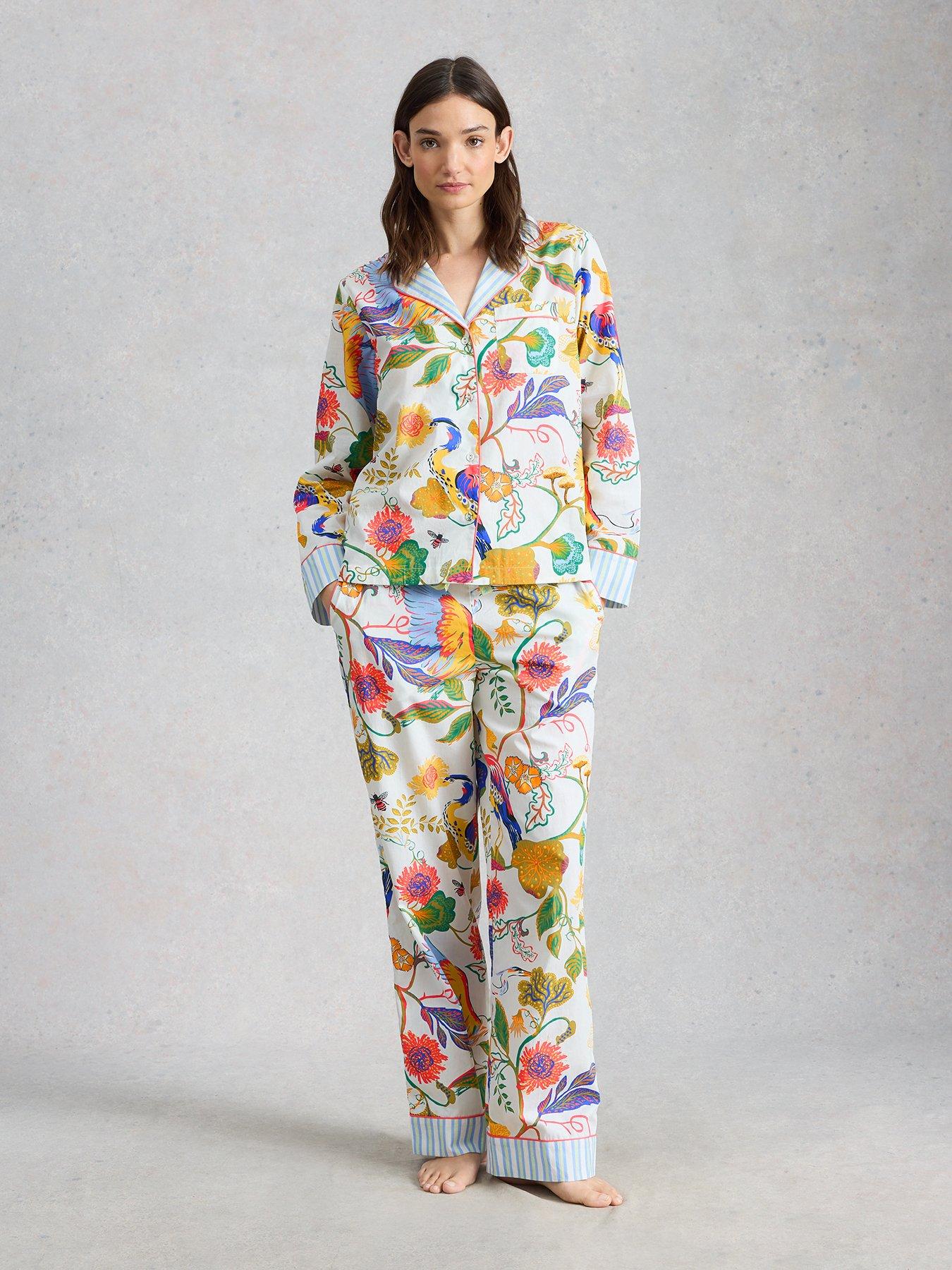  image of white-stuff-nina-lightweight-pyjama-shirt-cream