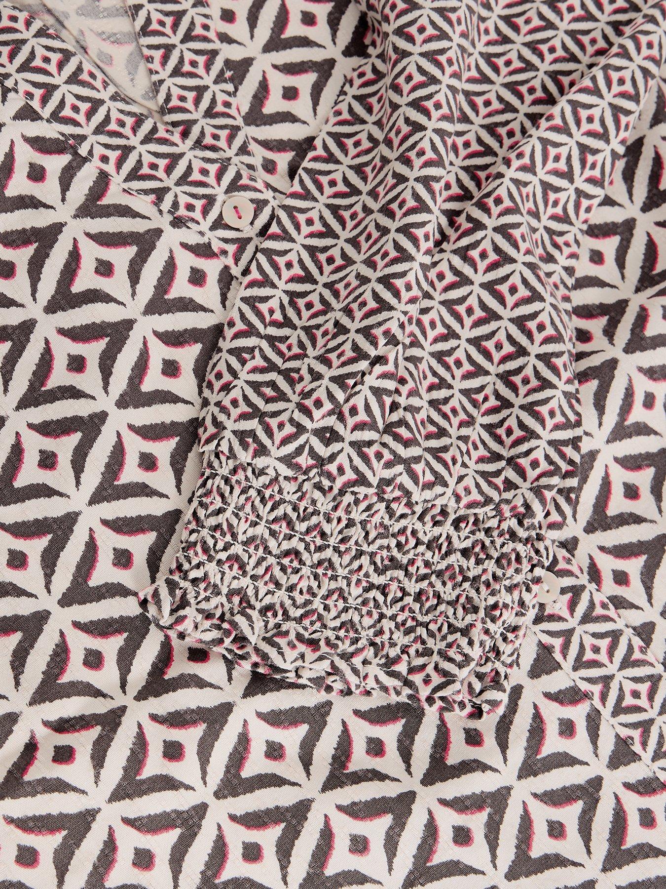 Image 6 of 6 of White Stuff May Mix Print Top
