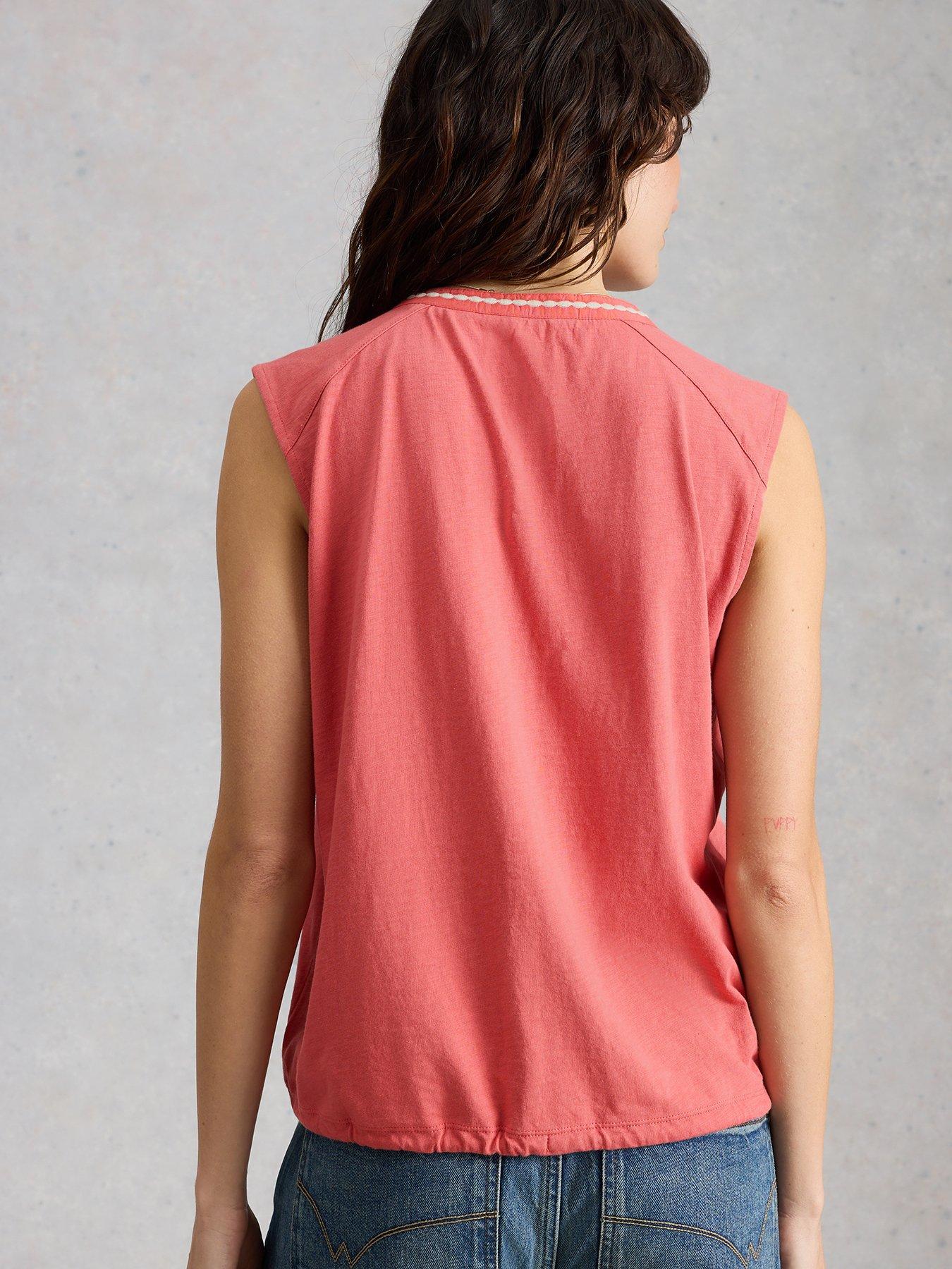Image 2 of 6 of White Stuff Peony Sleeveless Shirt - Pink