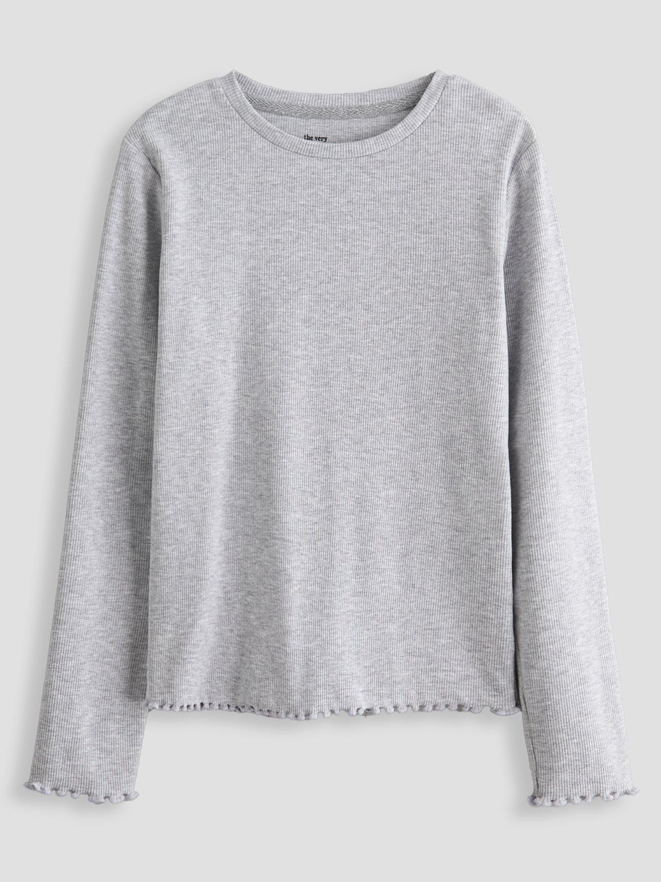 Image 2 of 5 of The Very Collection Girls Basic 5 Pack Long Sleeve Tops - Multi
