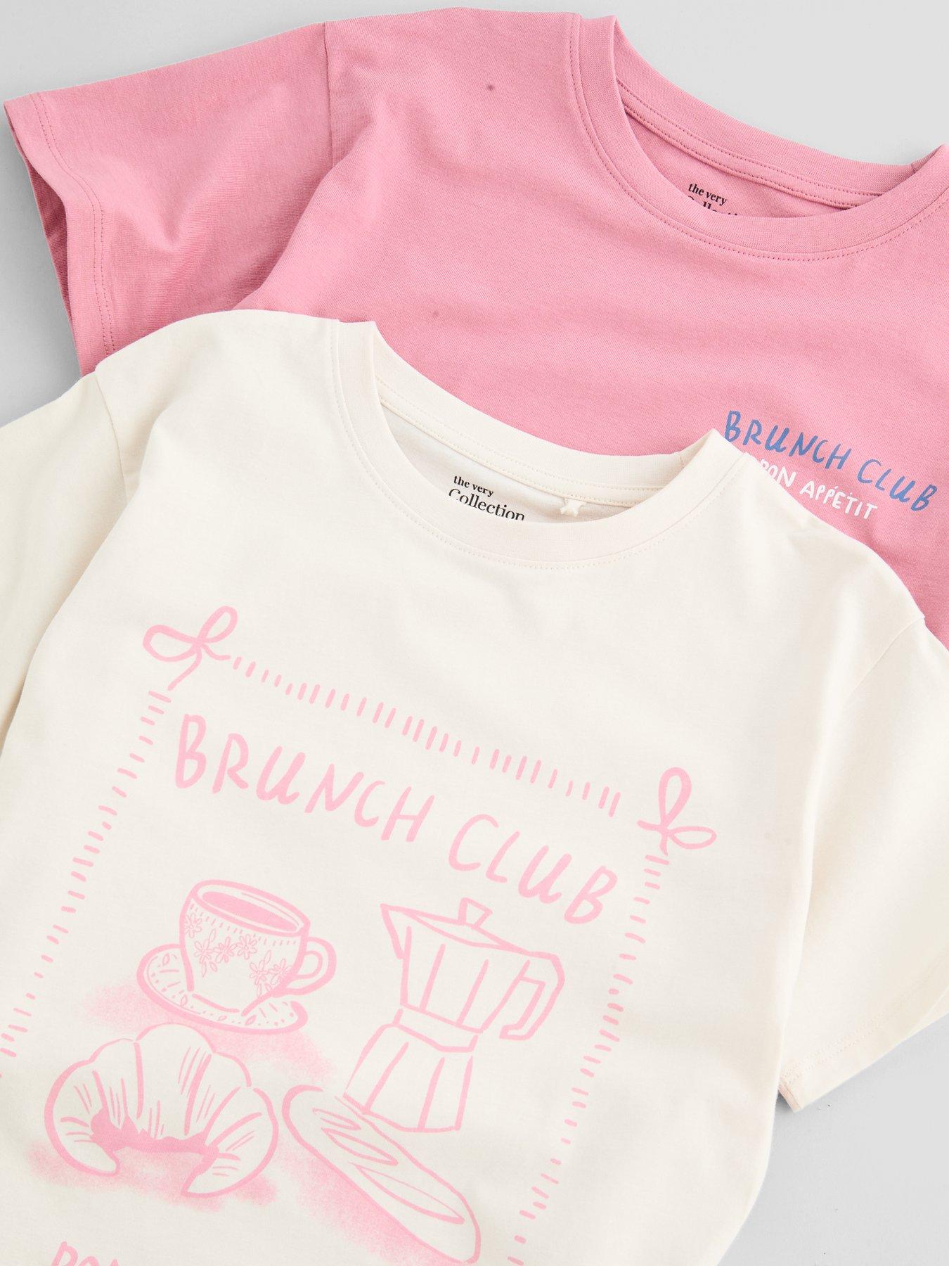 Image 4 of 5 of The Very Collection Girls 4 Pack T-shirts (3 - 16 years) - Multi