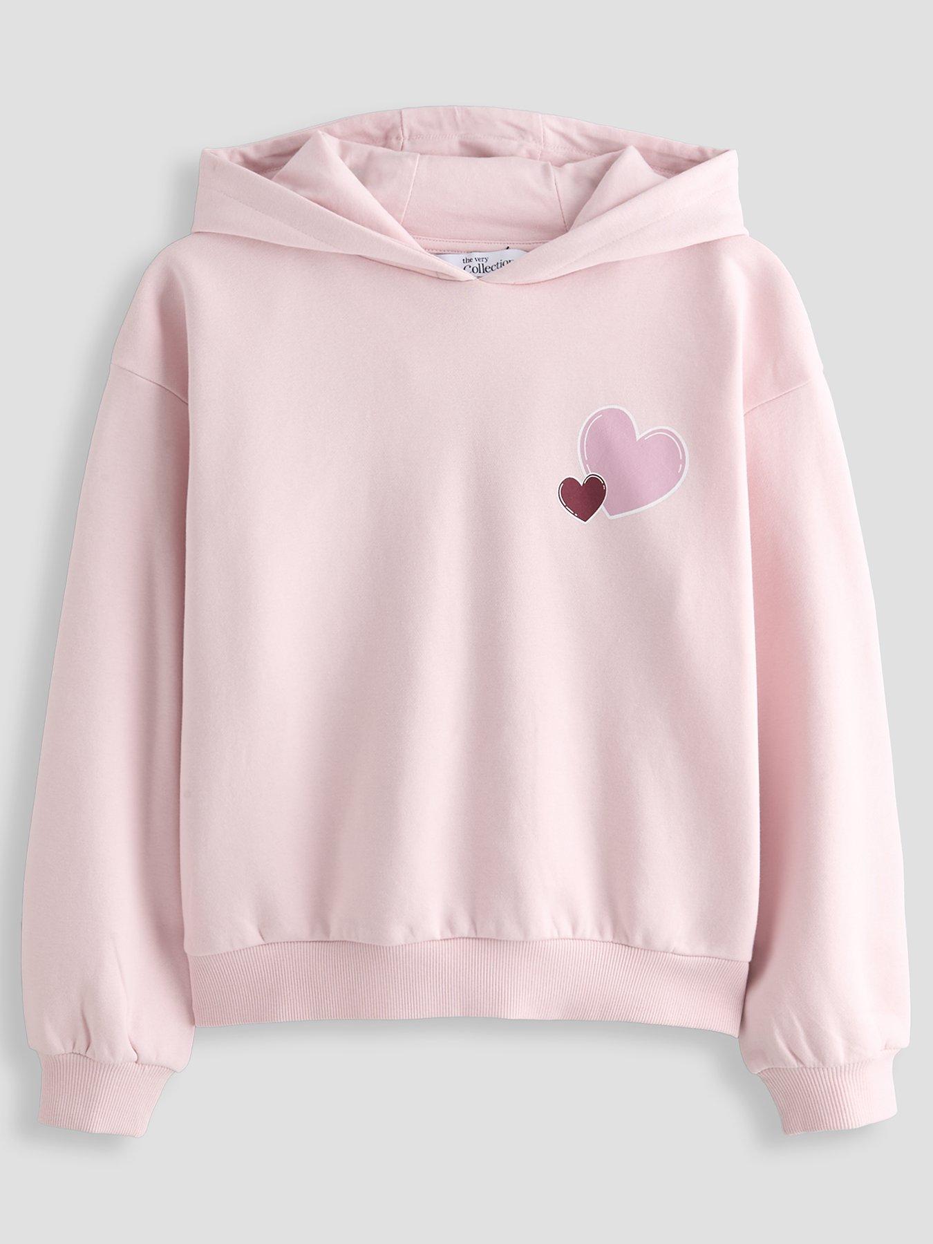 The Very Collection Girls Good Energy Club Hoodie - Pink