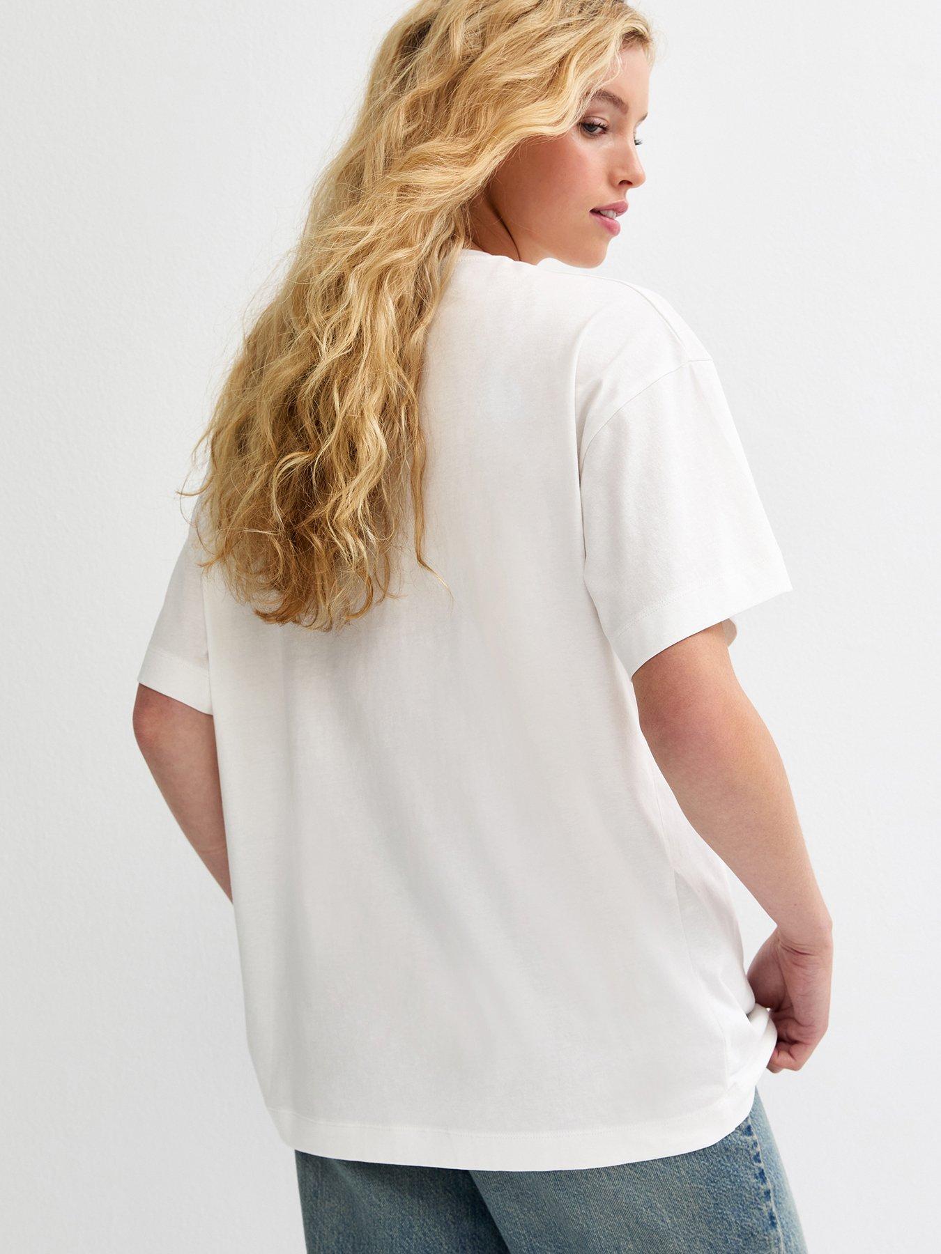  image of new-look-acdc-leopard-print-oversized-t-shirt-white