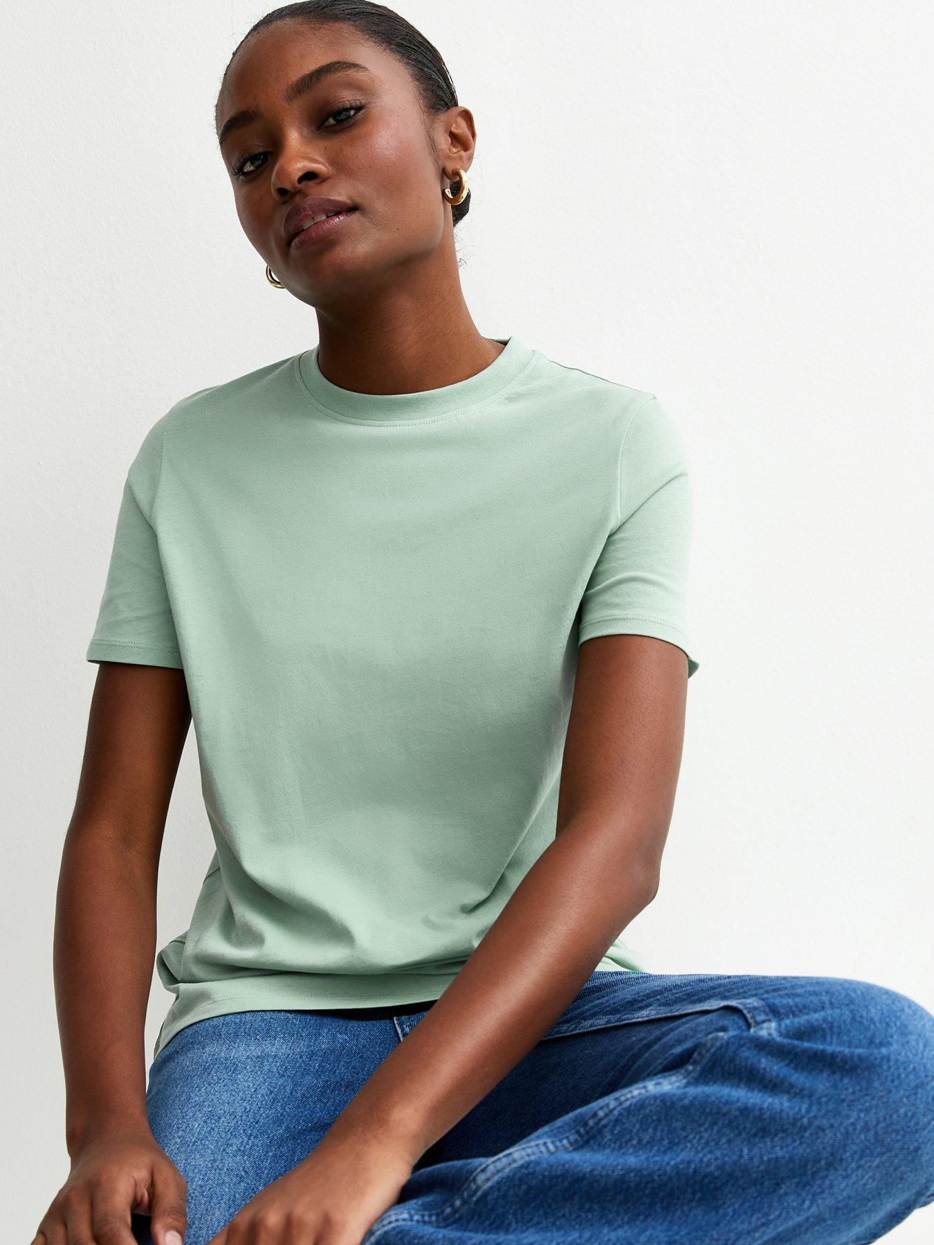New Look Crew Neck T-Shirt - Mint Green