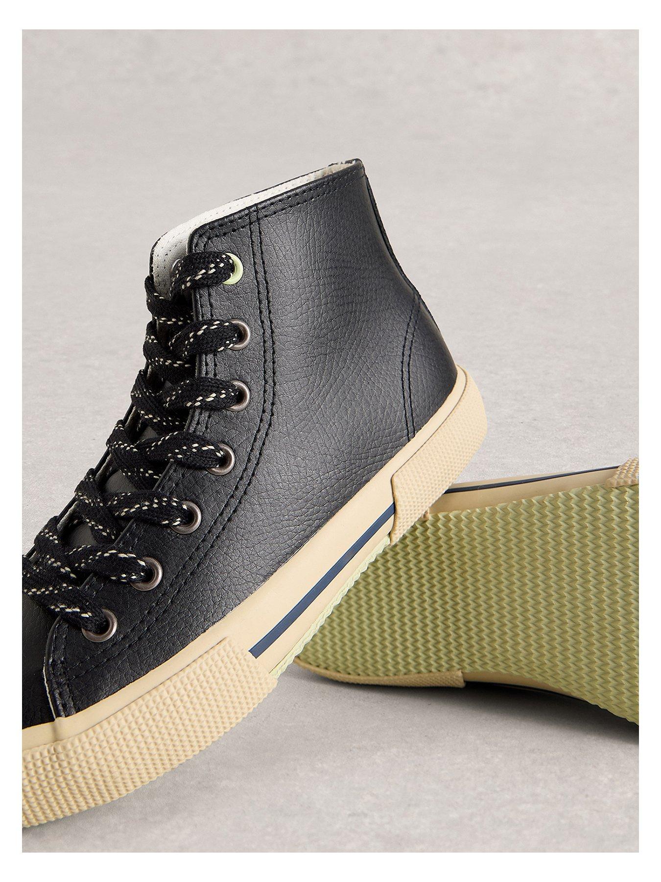  image of white-stuff-pippa-leather-hi-top-trainer-black