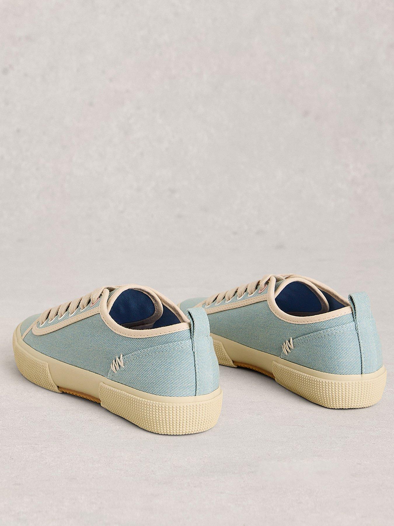  image of white-stuff-pippa-canvas-lace-up-trainer-blue