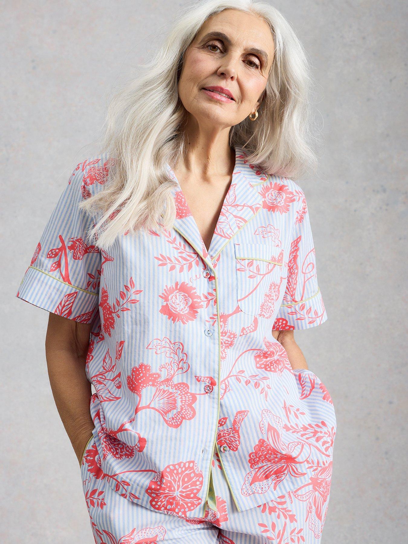 White Stuff Nina Lightweight Ss Pj Shirt