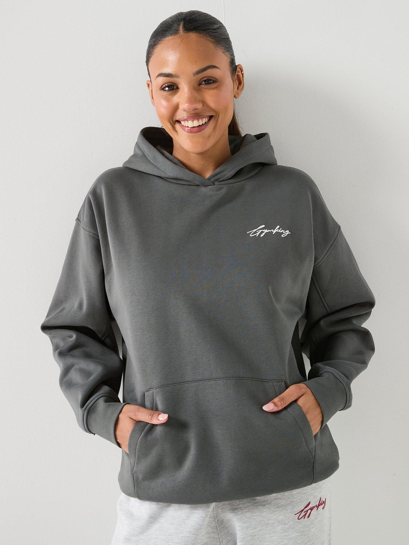 Image 1 of 6 of Gym King Womens Script Mindset 1/4 Zip Funnel - Green
