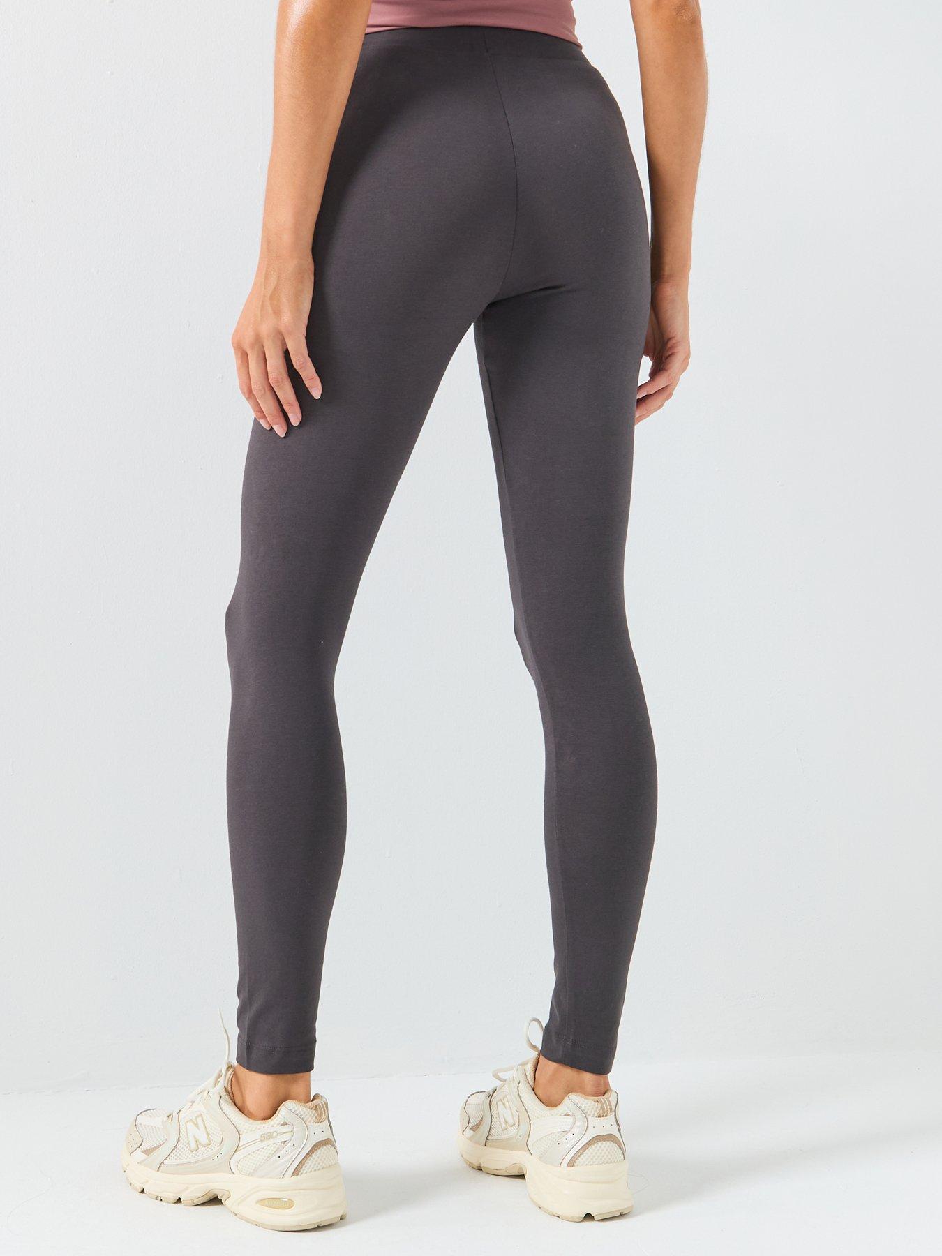 stillFront image of gym-king-womens-script-mindset-jersey-legging-grey