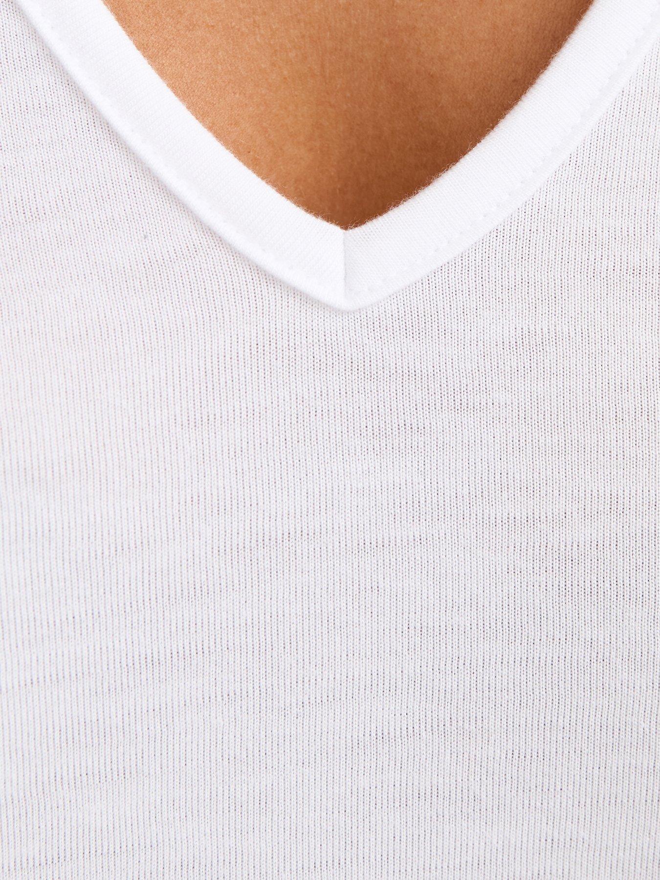 image of new-look-relaxed-v-neck-tank-top-white