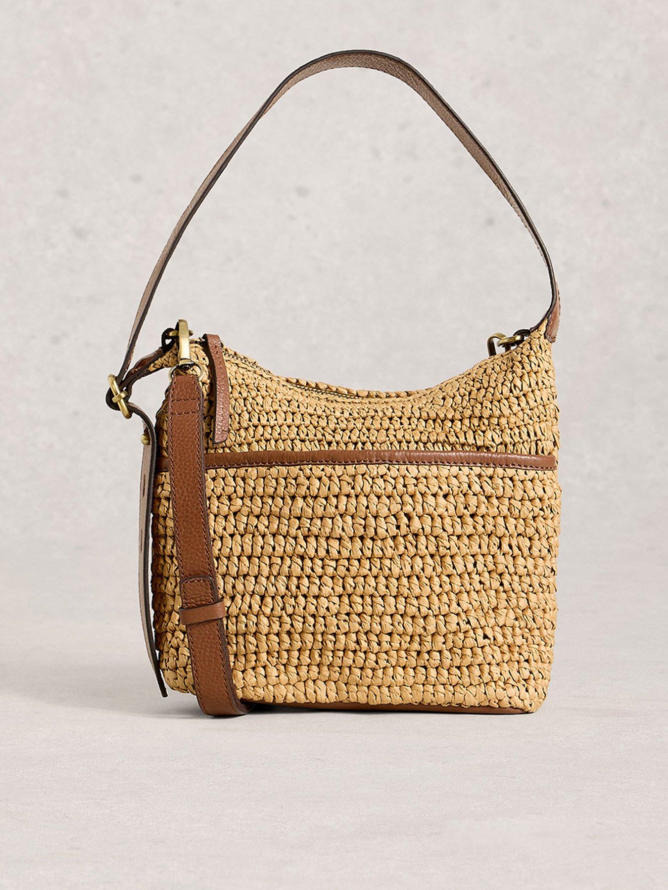  image of white-stuff-mini-sophia-raffia-crossbody-brown