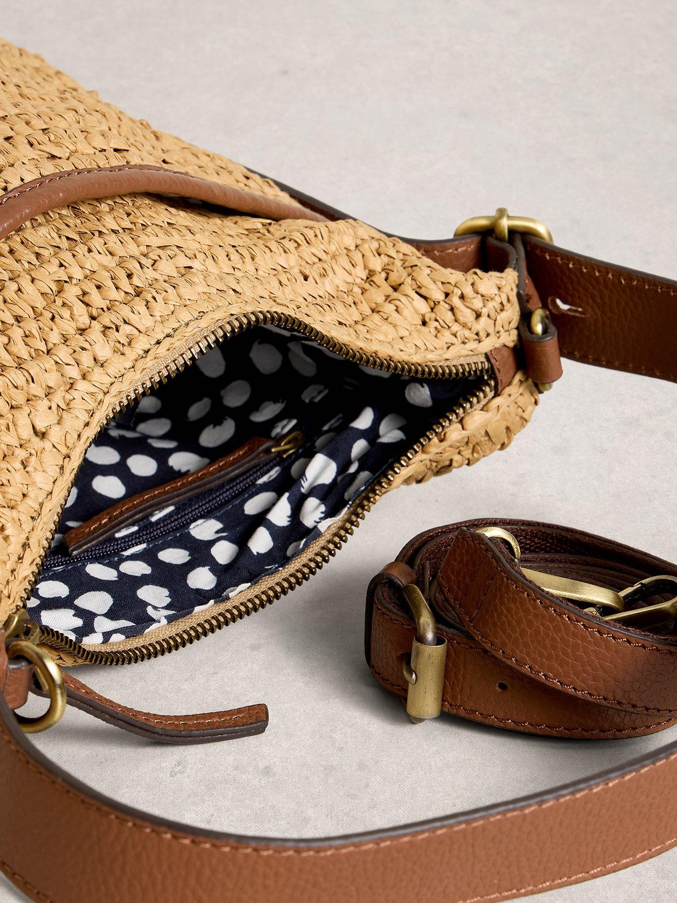 image of white-stuff-mini-sophia-raffia-crossbody-brown