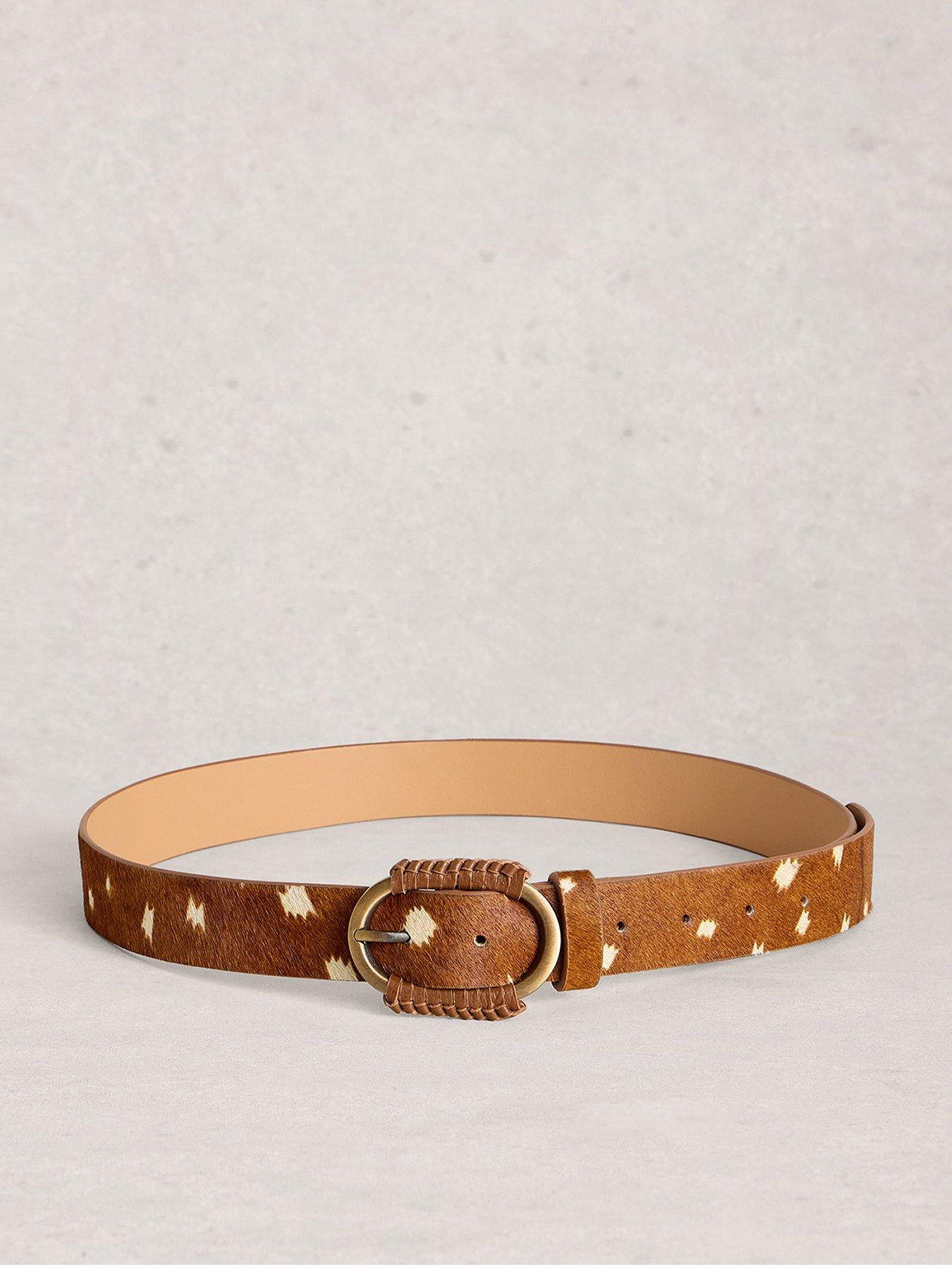 Image 1 of 3 of White Stuff Wrapped Buckle Belt - Brown