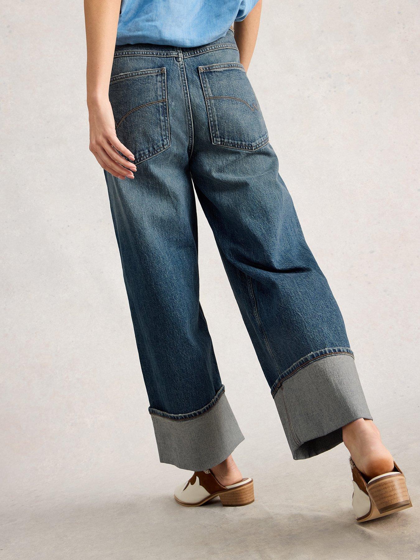 stillFront image of white-stuff-bailey-straight-turn-up-jeans-blue