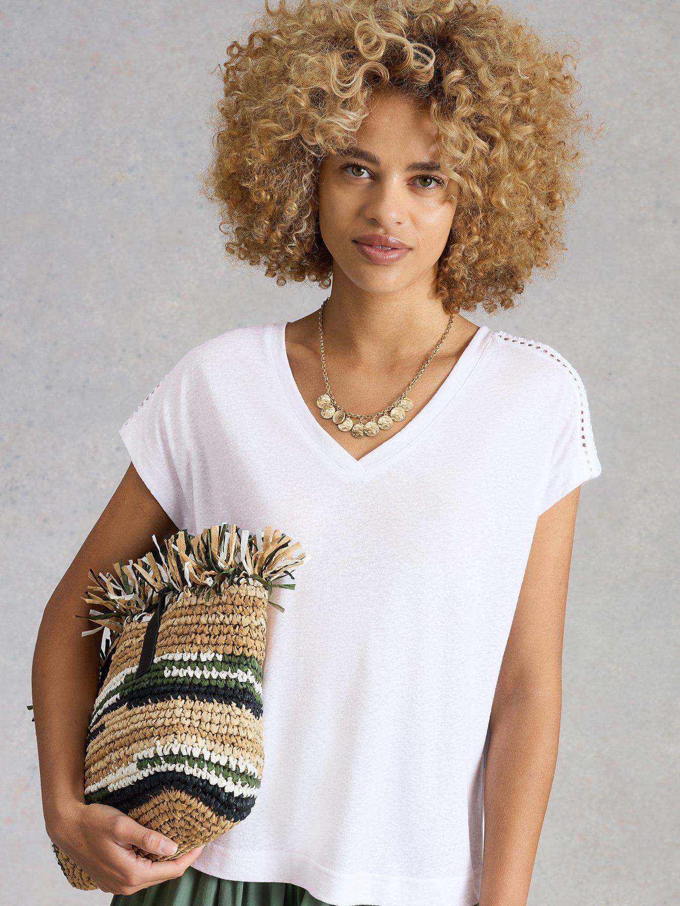 Image 4 of 6 of White Stuff Ella Lace Tee